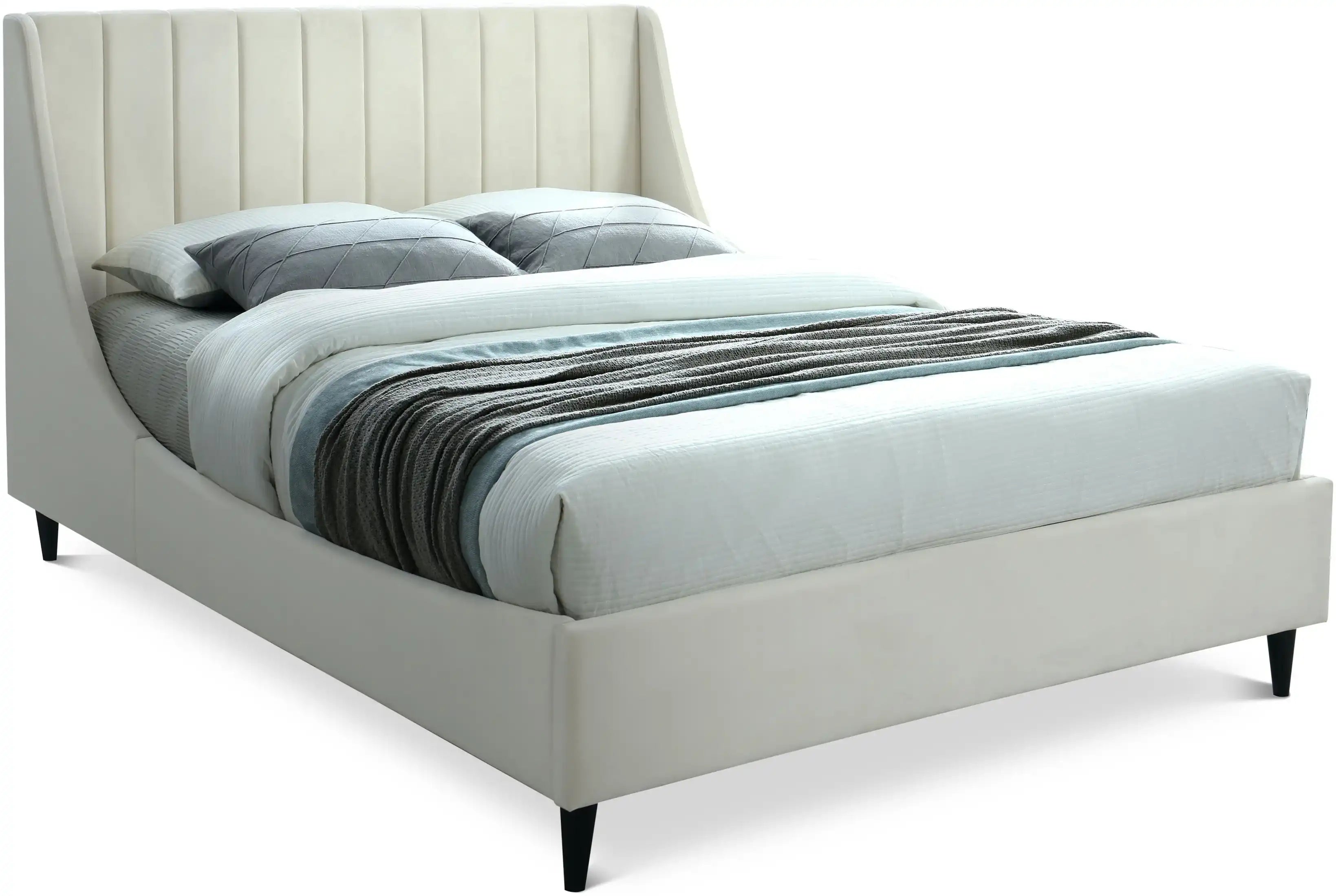 Eva - Velvet Bed - Best Buy Furniture