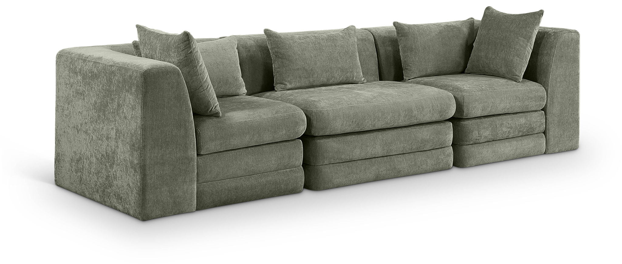 Stellar - 3 Piece 114" Upholstered Modular Sofa - Best Buy Furniture