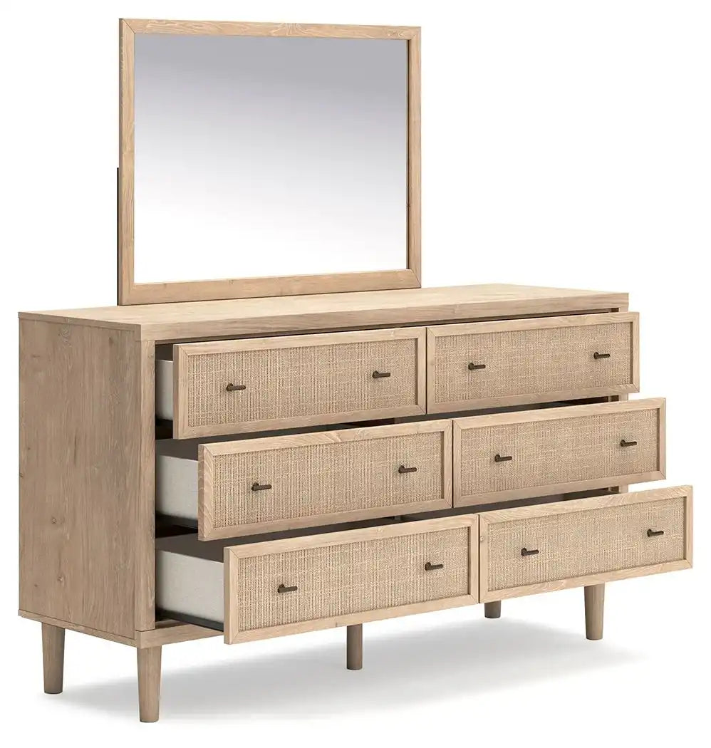 Cielden - Dresser And Mirror - Two-Tone - Best Buy Furniture