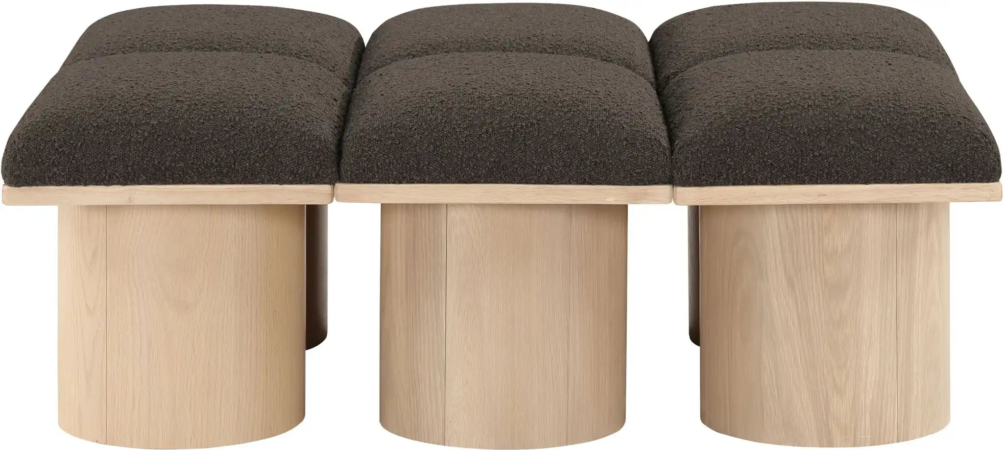 Pavilion - 6 Piece Modular Bench With Natural Base