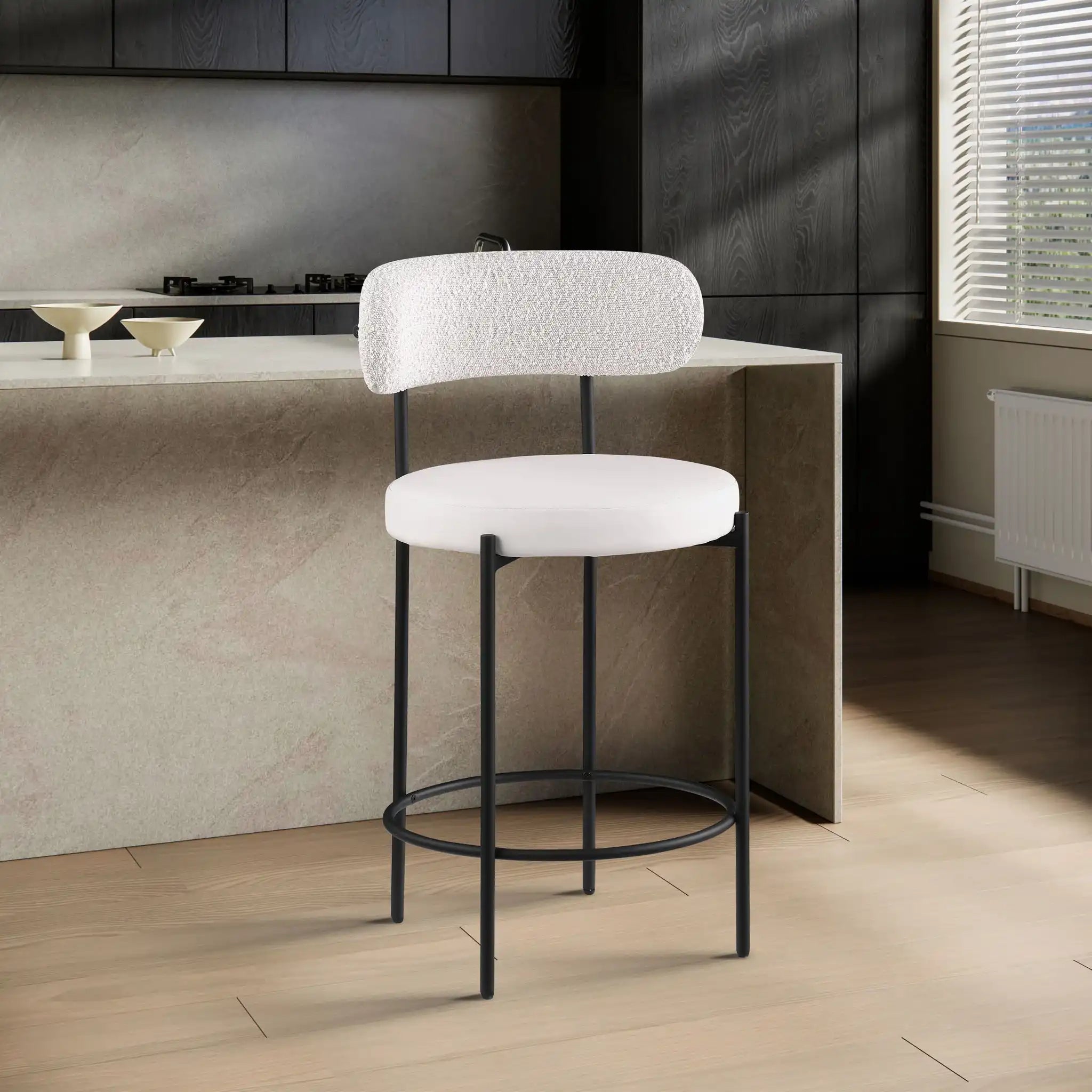 Beacon - Faux Leather Stool (Set of 2)