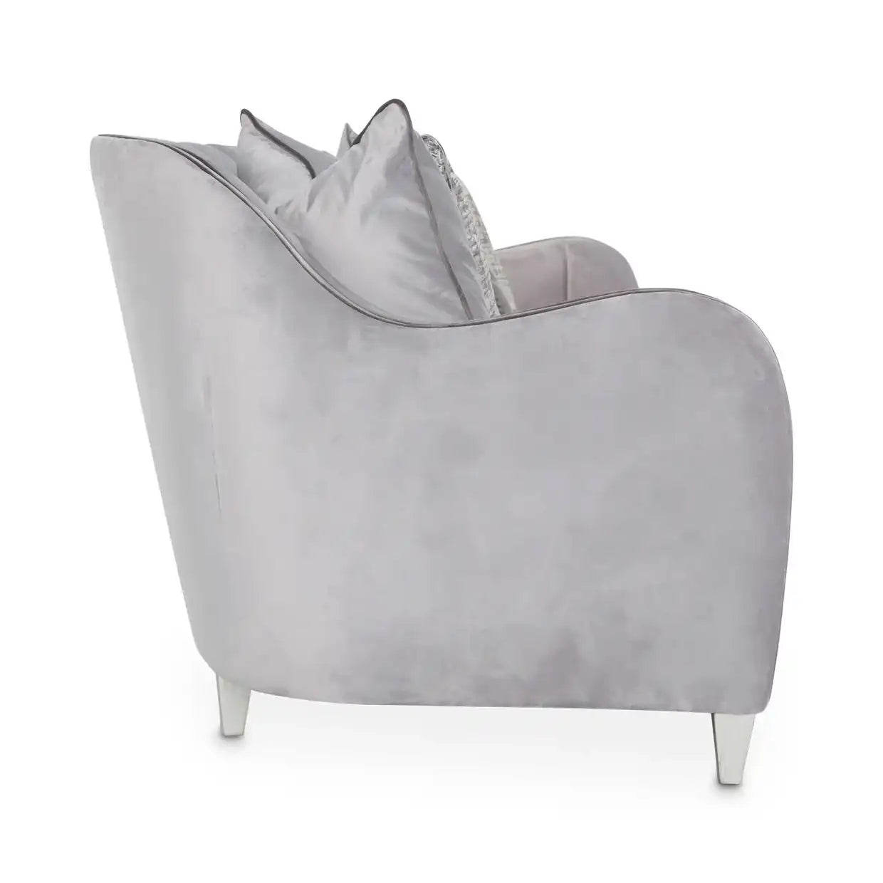 Roxbury Park - Velvet Sofa - Steel/Slate - Best Buy Furniture