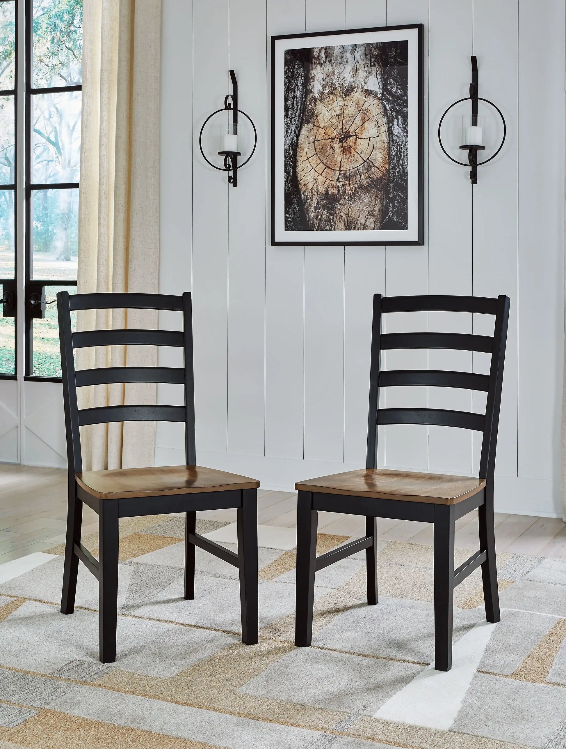 Wildenauer - Dining Room Side Chair (Set of 2) - Brown / Black - Best Buy Furniture