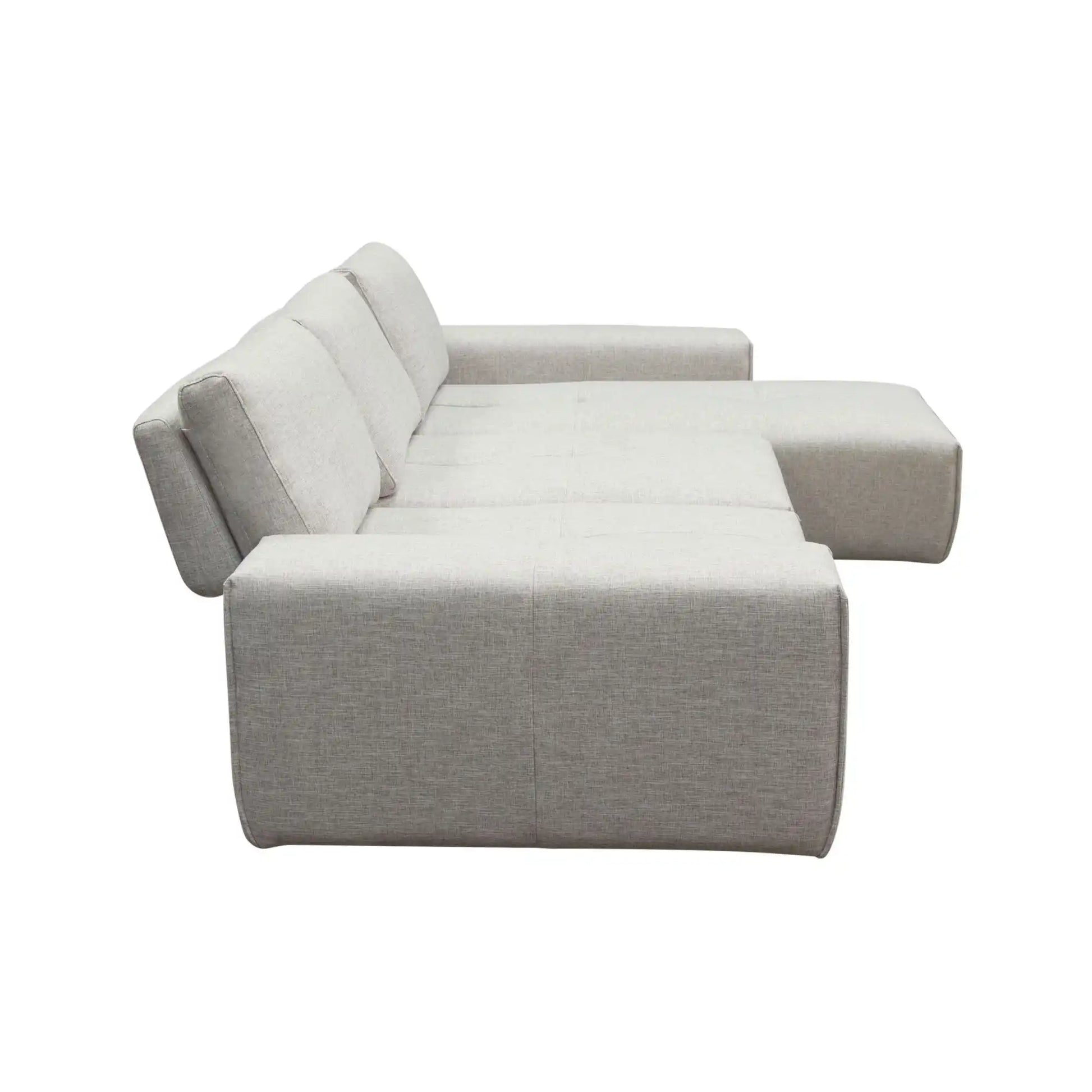 Jazz Reversible Sectional – Barley Fabric with Adjustable Backrests - Best Buy Furniture