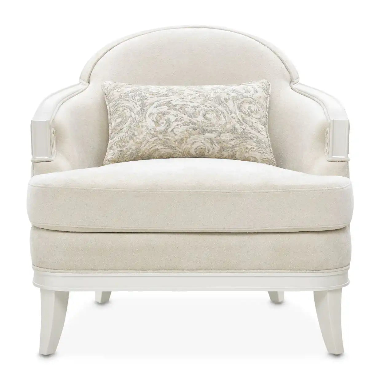 La Marisia - Chenille Matching Chair - Tranquil / Creamy Pearl - Best Buy Furniture