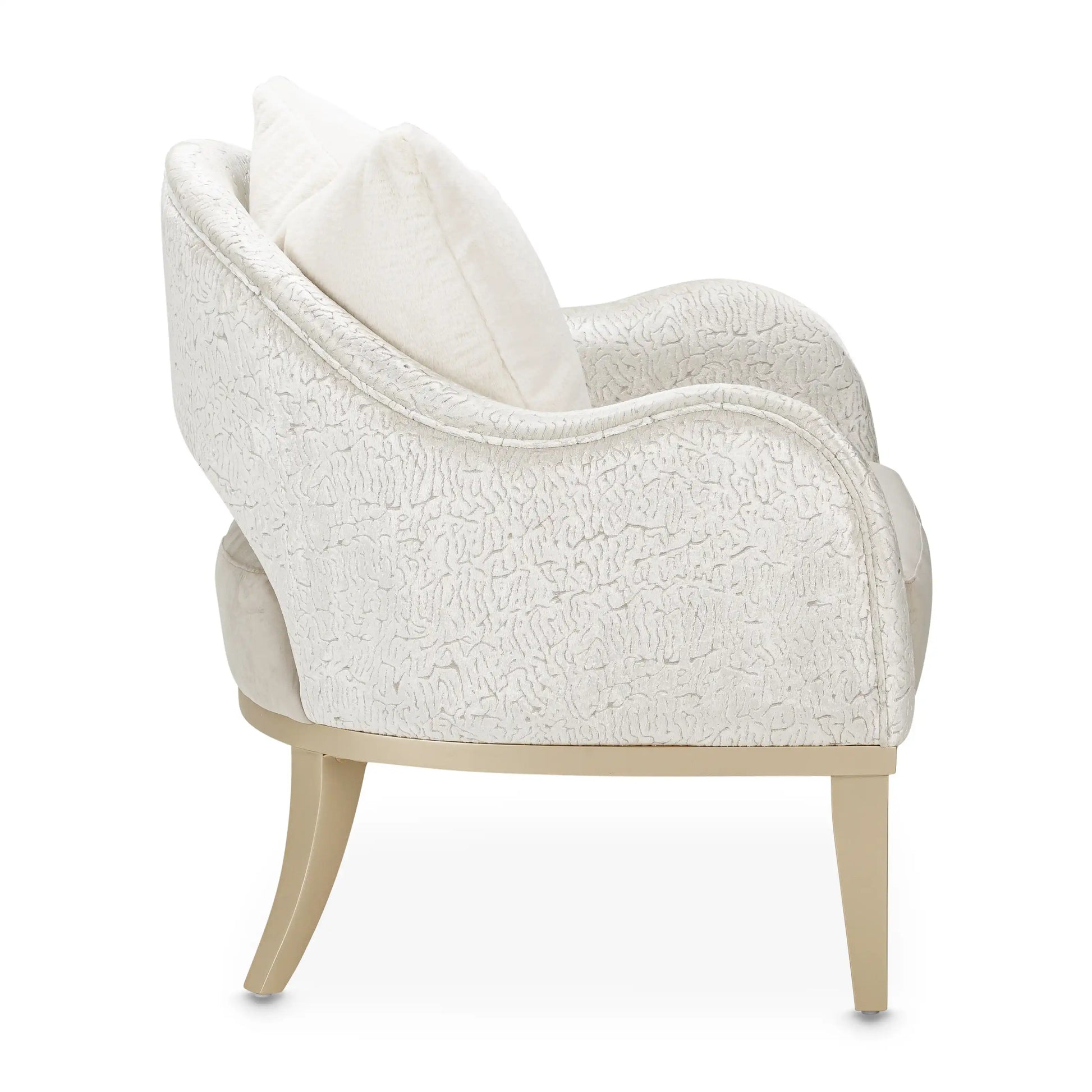 Yvette - Accent Chair - Porcini / Medium Champagne - Best Buy Furniture