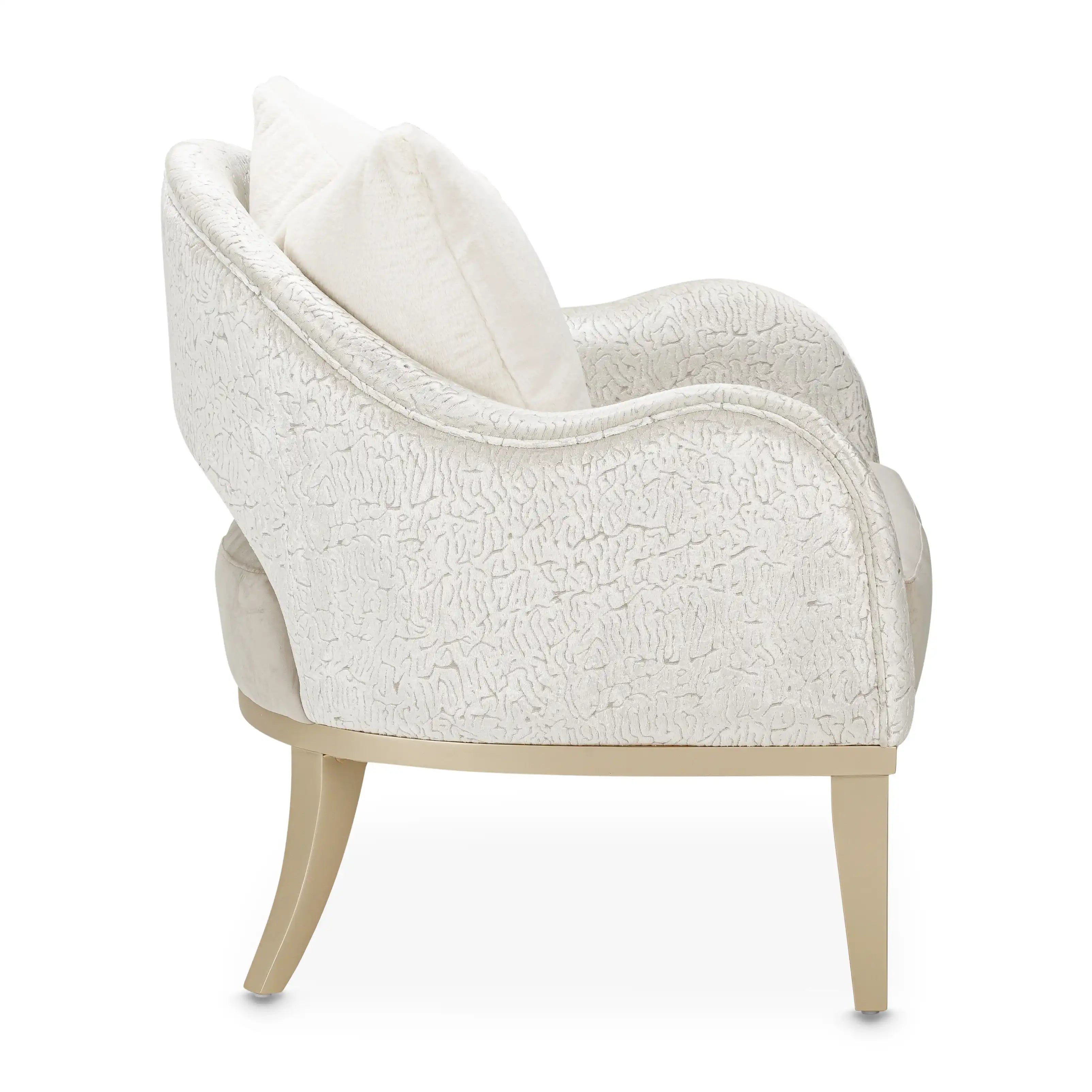 Yvette - Accent Chair - Porcini / Medium Champagne - Best Buy Furniture
