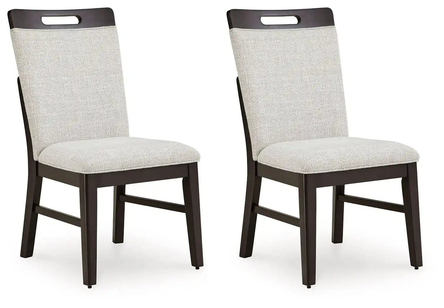 Neymorton - Dining Upholstered Side Chair (Set of 2) - Light Gray / Brown - Best Buy Furniture