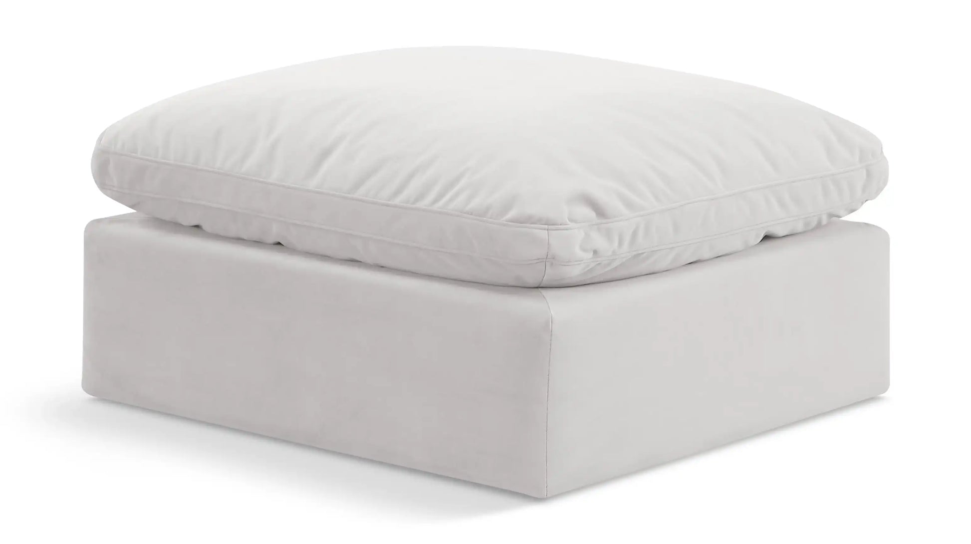 Indulge - Velvet Ottoman - Best Buy Furniture