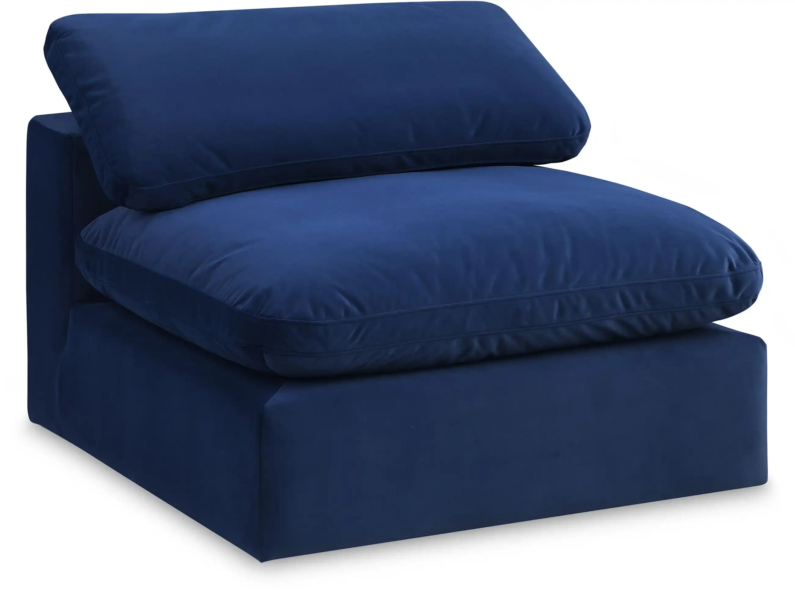 Comfy - Velvet Armless Chair - Best Buy Furniture