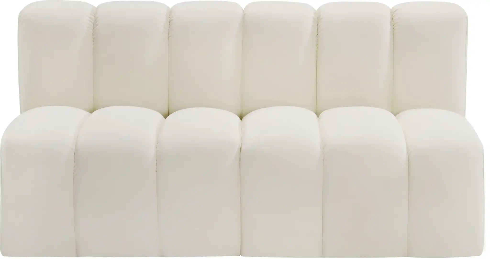 Arc - Faux Leather 2 Seats Modular Sofa