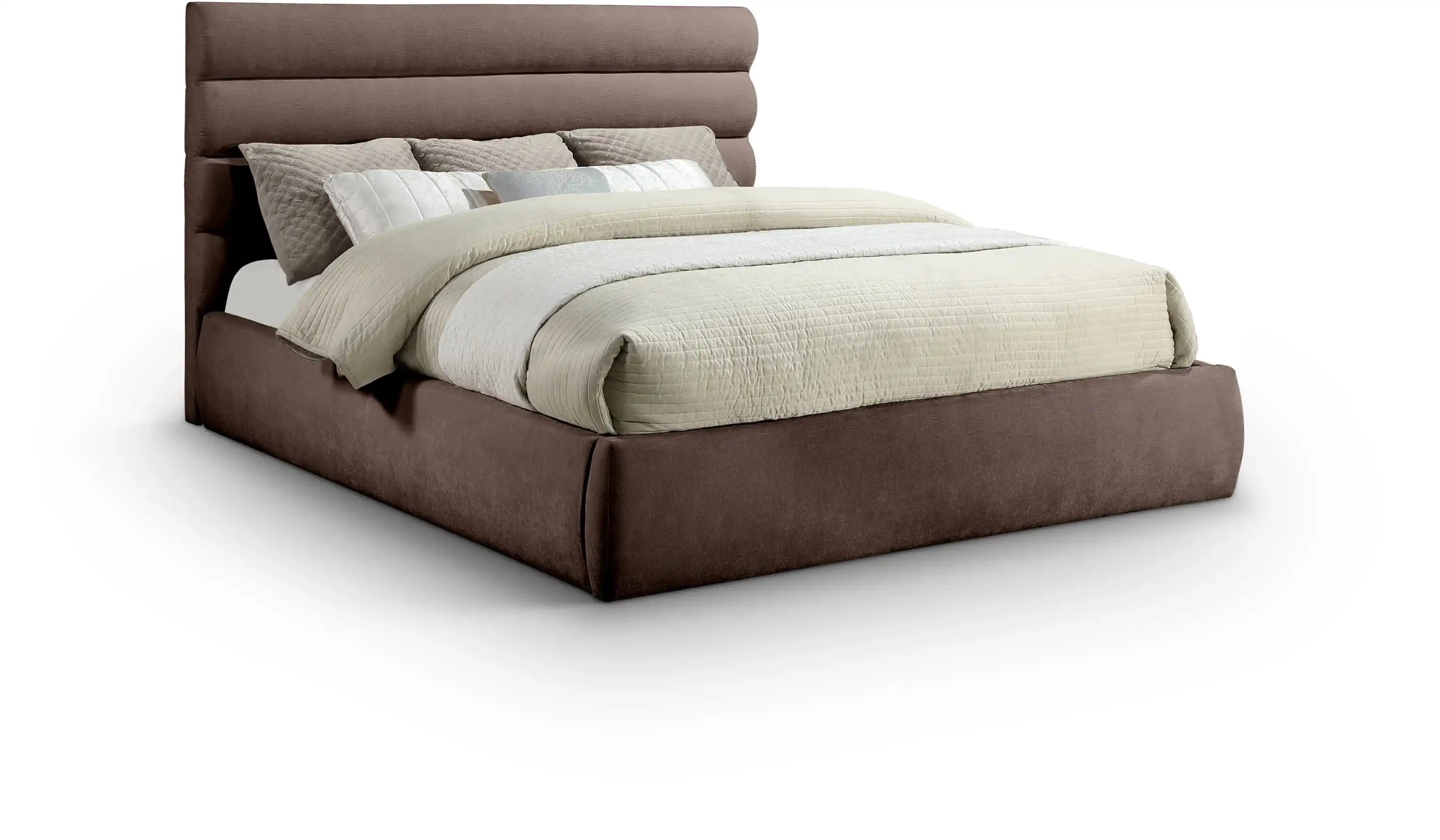 Adam - Chenille Fabric Bed With 52" Headboard - Best Buy Furniture