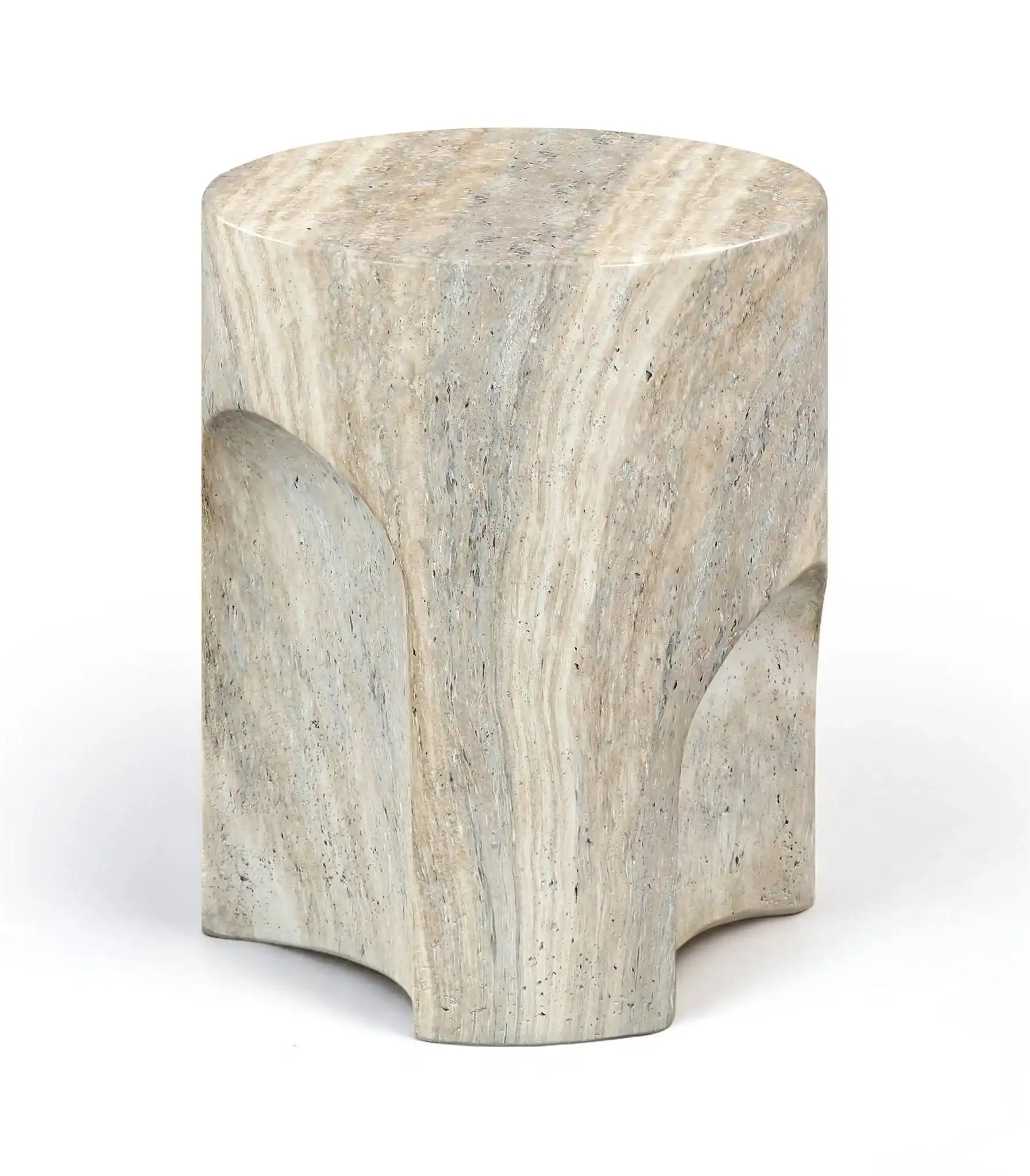 Olira - Concrete And Fiberglass Indoor / Outdoor End Table - Best Buy Furniture