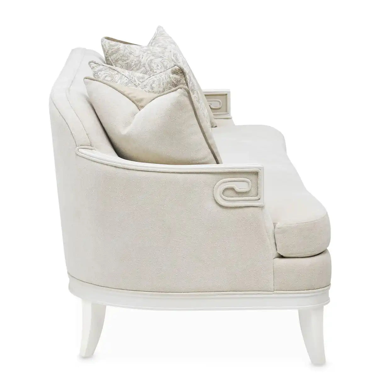 La Marisia - Chenille Sofa - Tranquil / Creamy Pearl - Best Buy Furniture