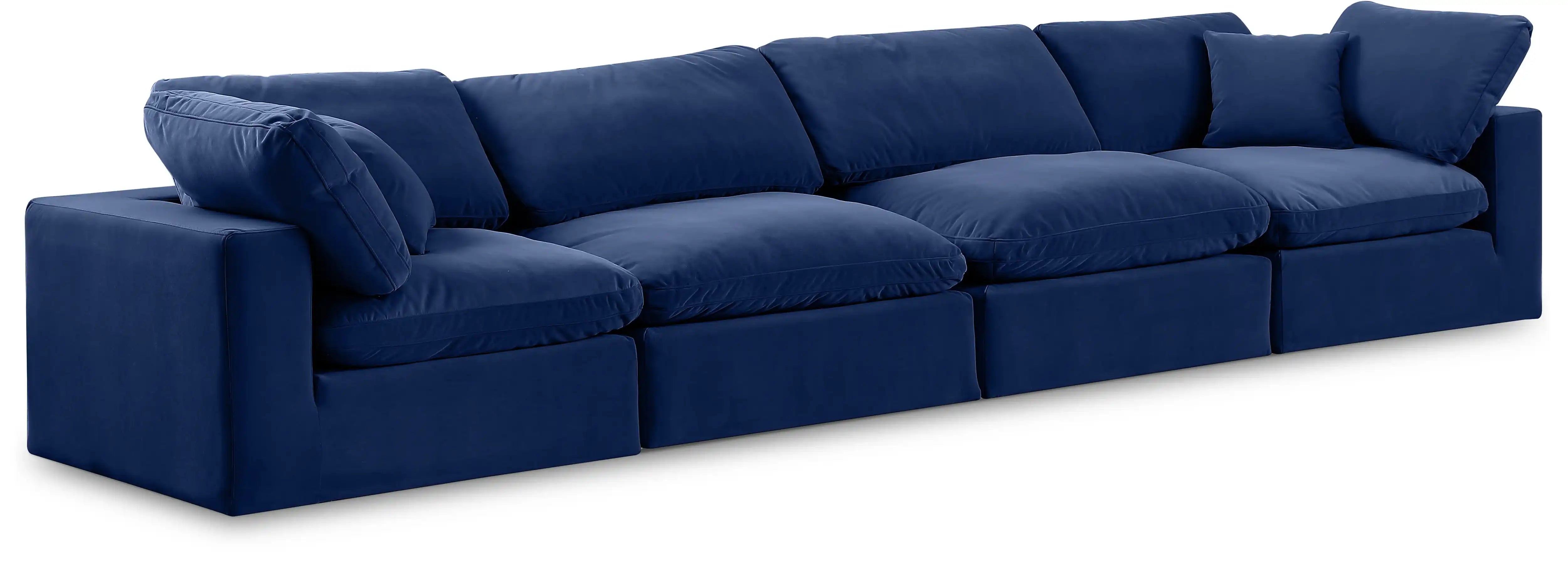 Comfy - Velvet Modular Sofa 4 Seats - Best Buy Furniture