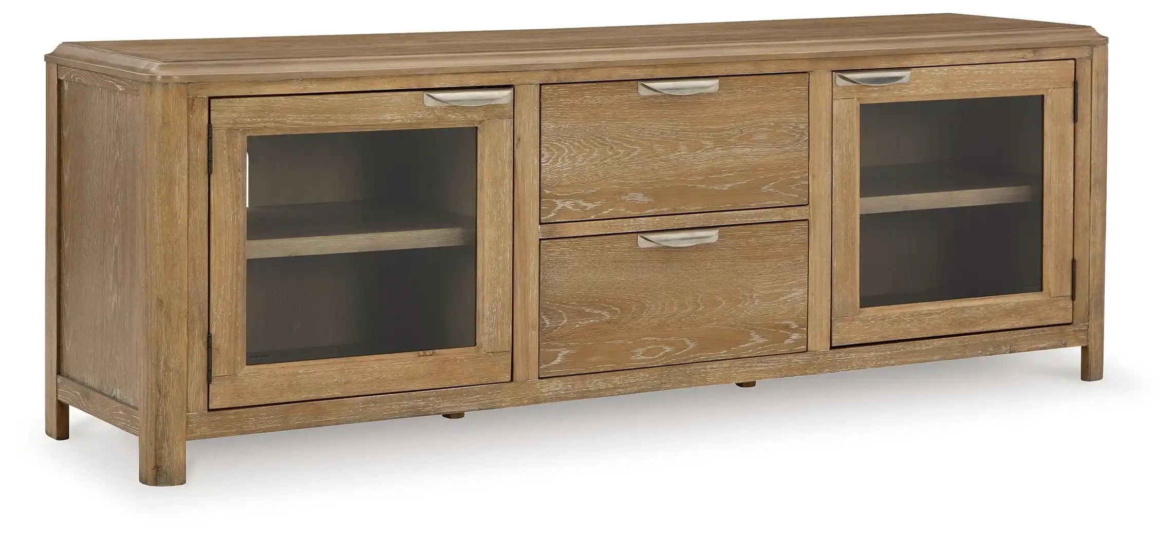 Rencott - Extra Large TV Stand - Light Brown - Best Buy Furniture