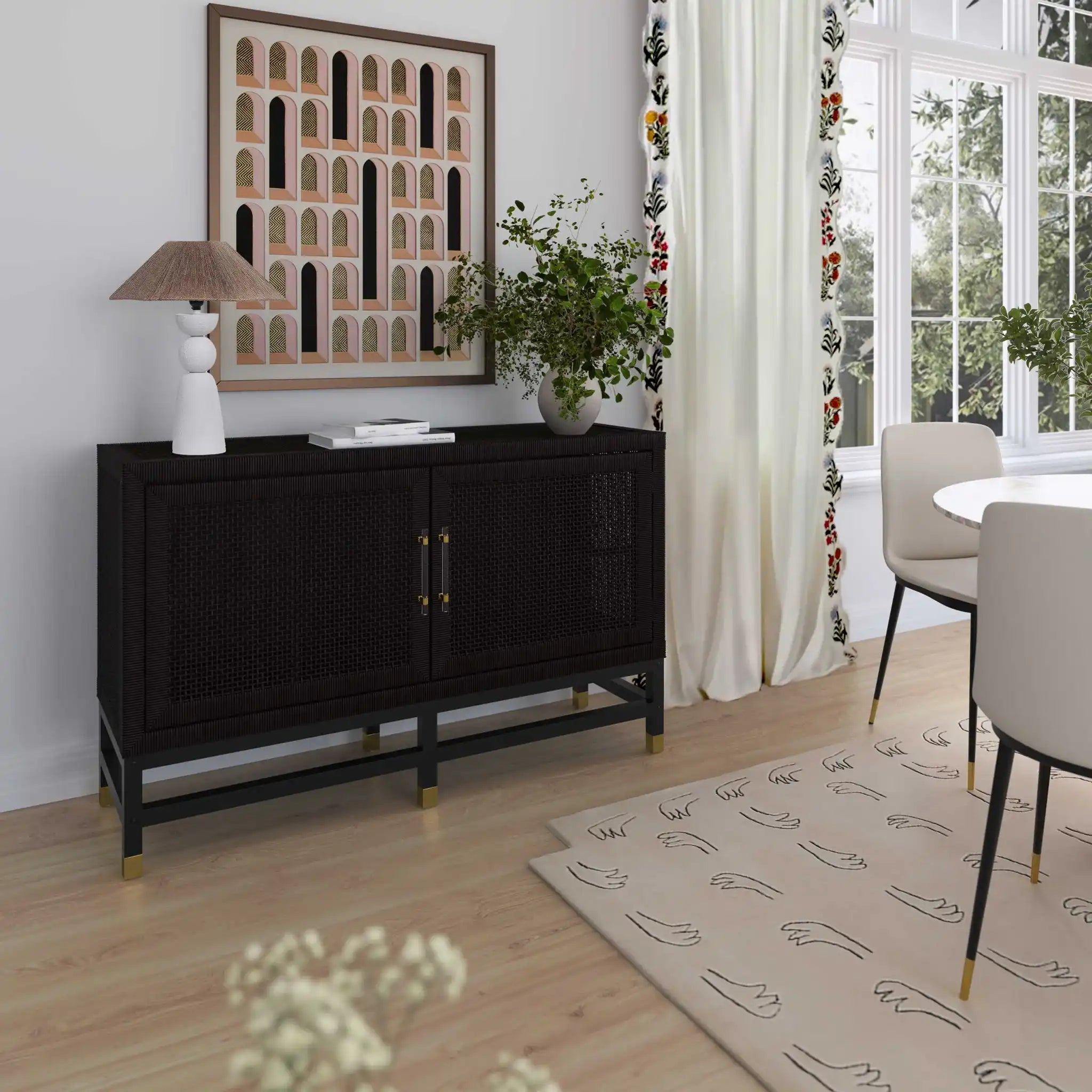 Amara - Woven Rattan Buffet