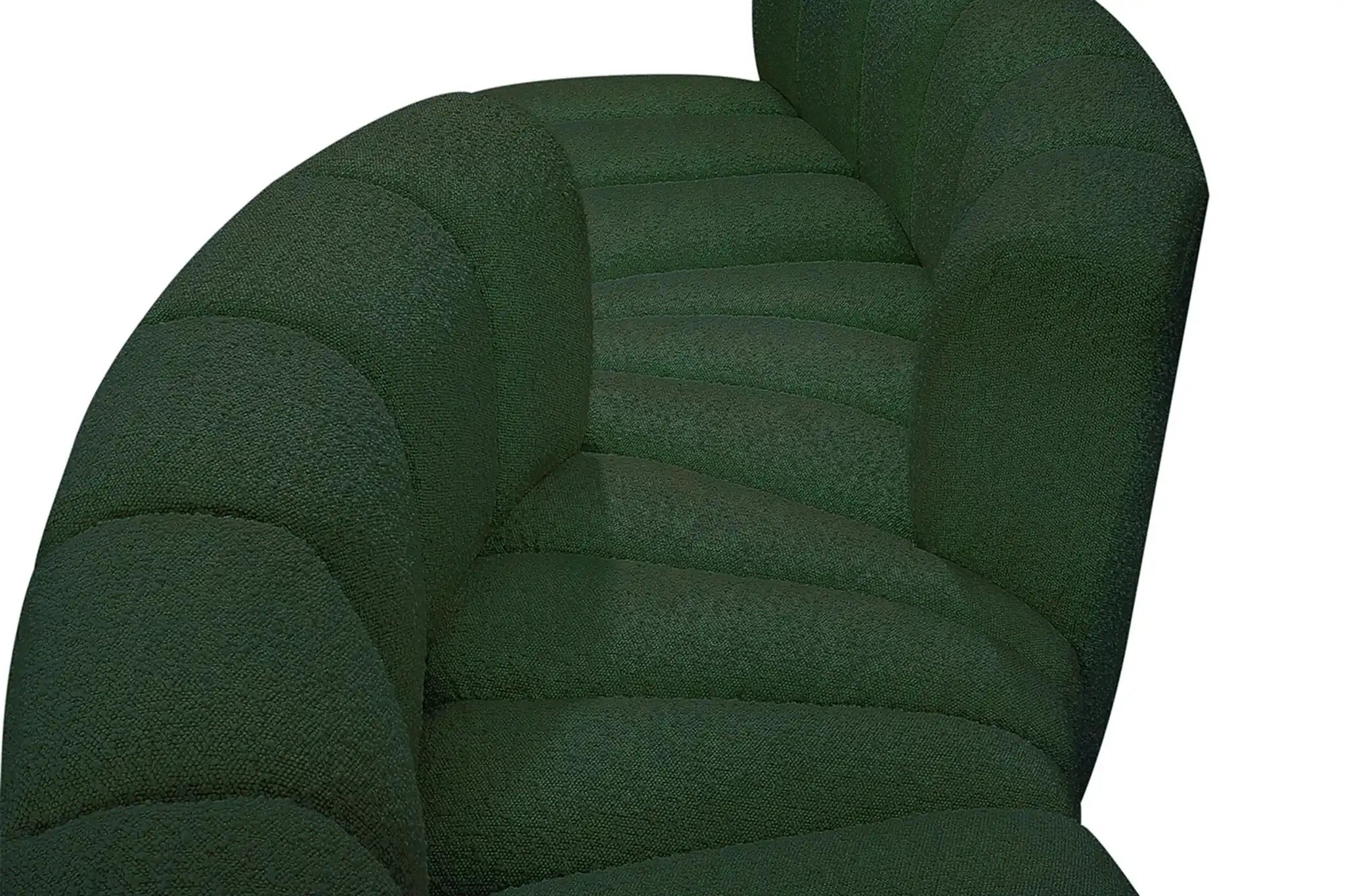 Arc - Boucle Fabric 6 Piece Modular Sofa - Black