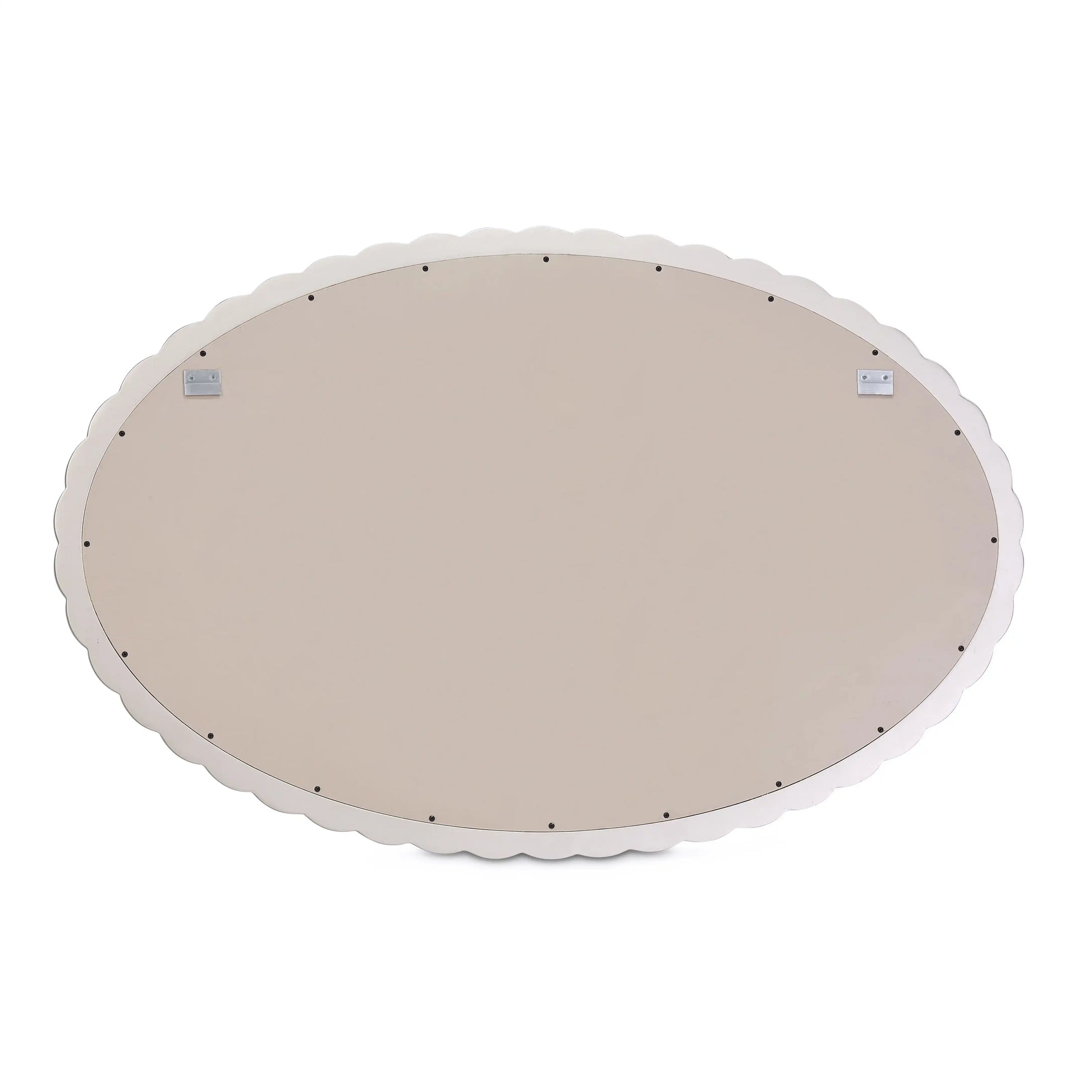 Malibu Crest - Oval Wall Mirror - Chardonnay - Best Buy Furniture