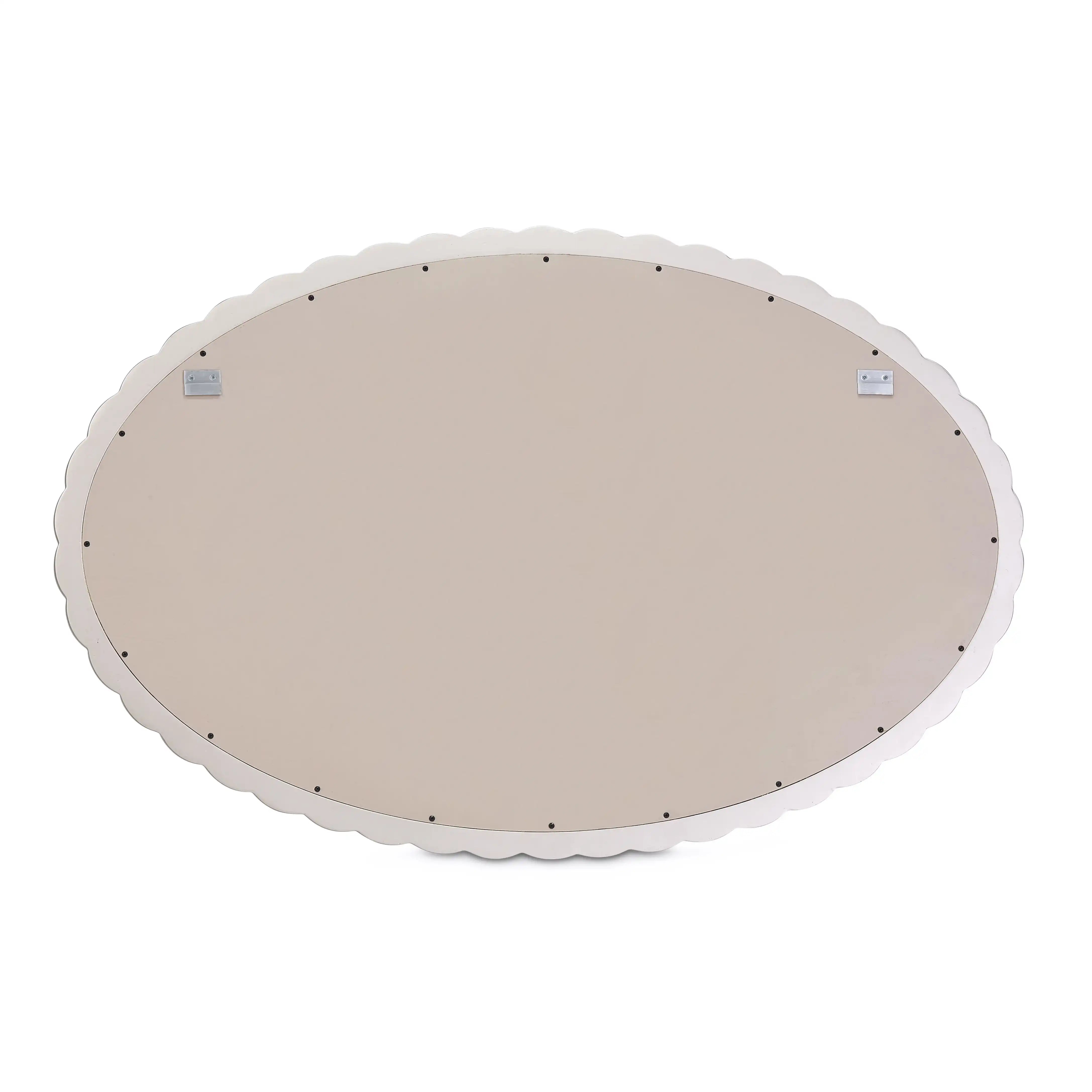 Malibu Crest - Oval Wall Mirror - Chardonnay - Best Buy Furniture