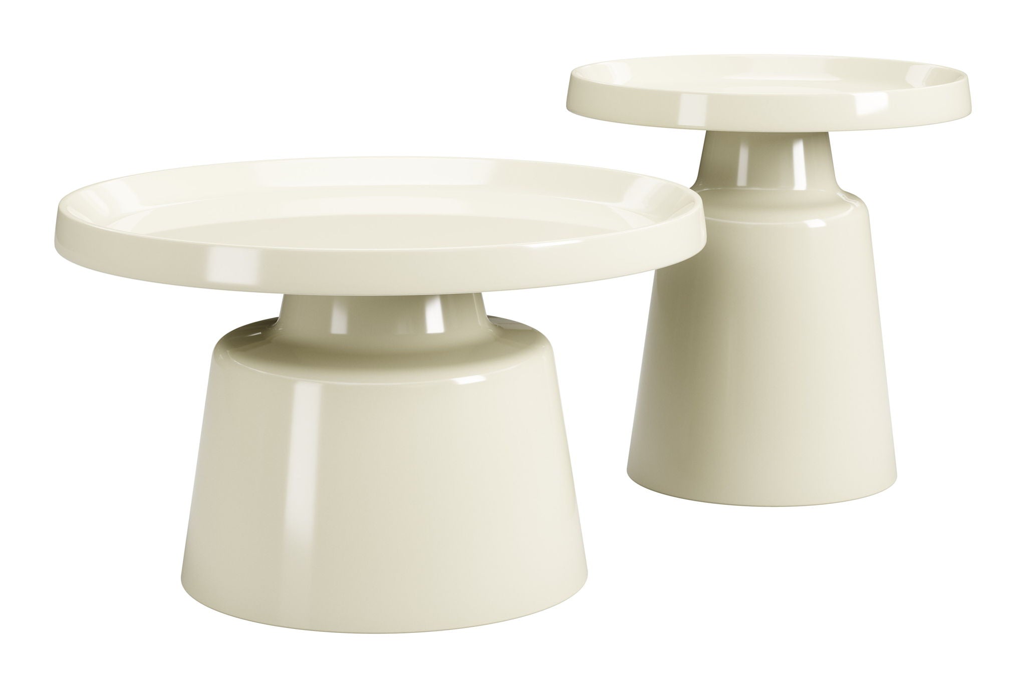 Beurre - Coffee Table Set - White / Ivory