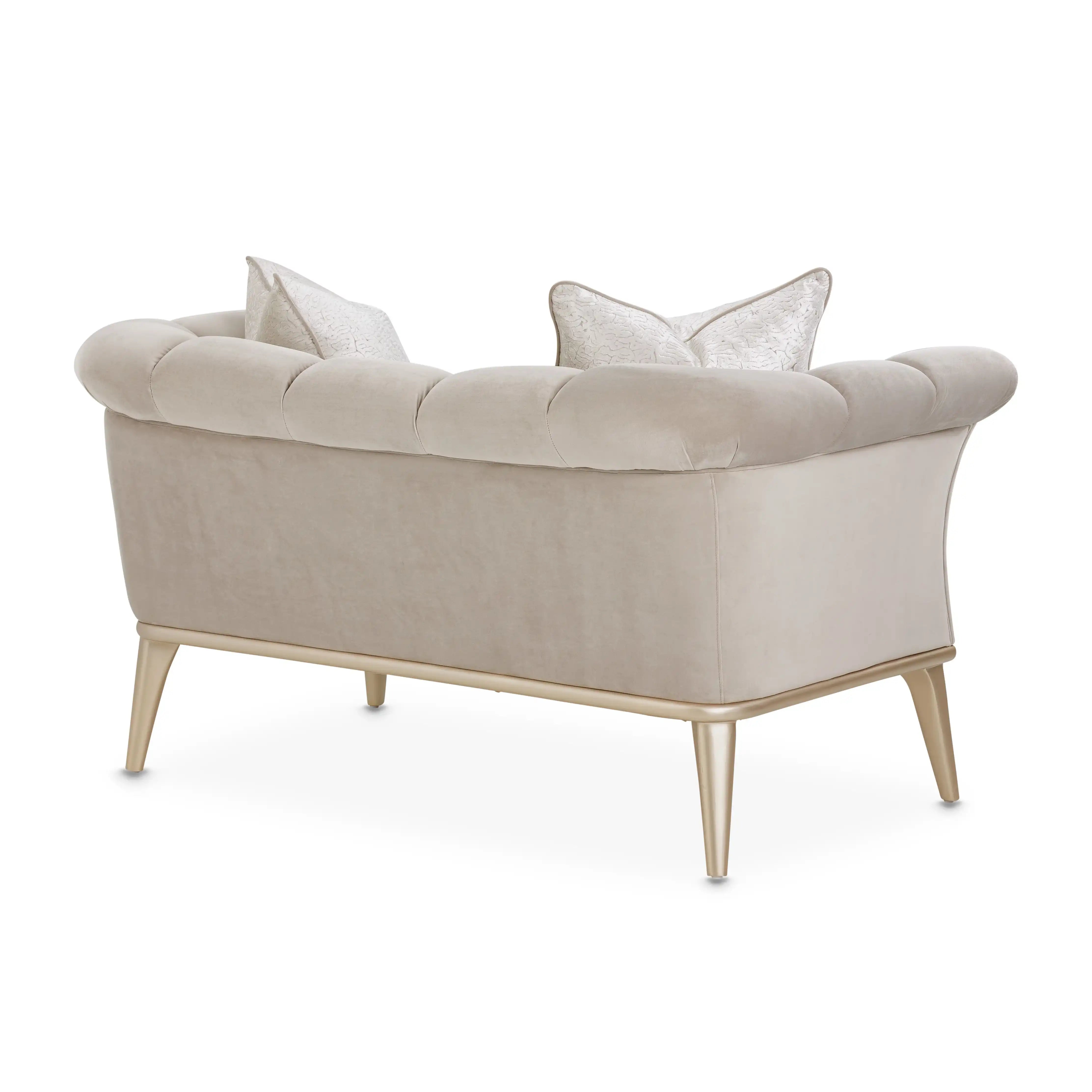 Yvette - Chair And A Half - Porcini/Medium Champagne - Best Buy Furniture