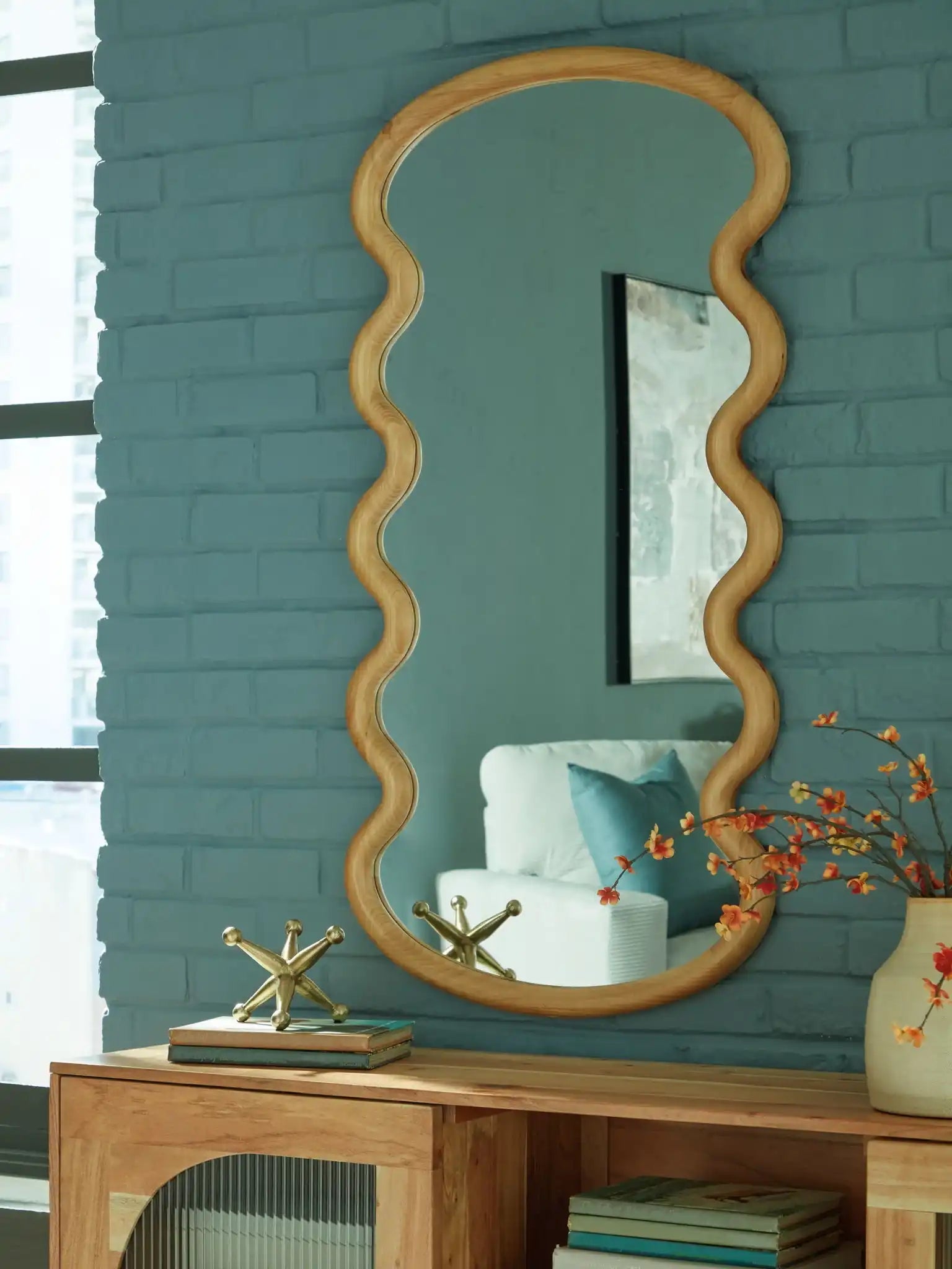 Serendis - Accent Mirror - Brown - Best Buy Furniture