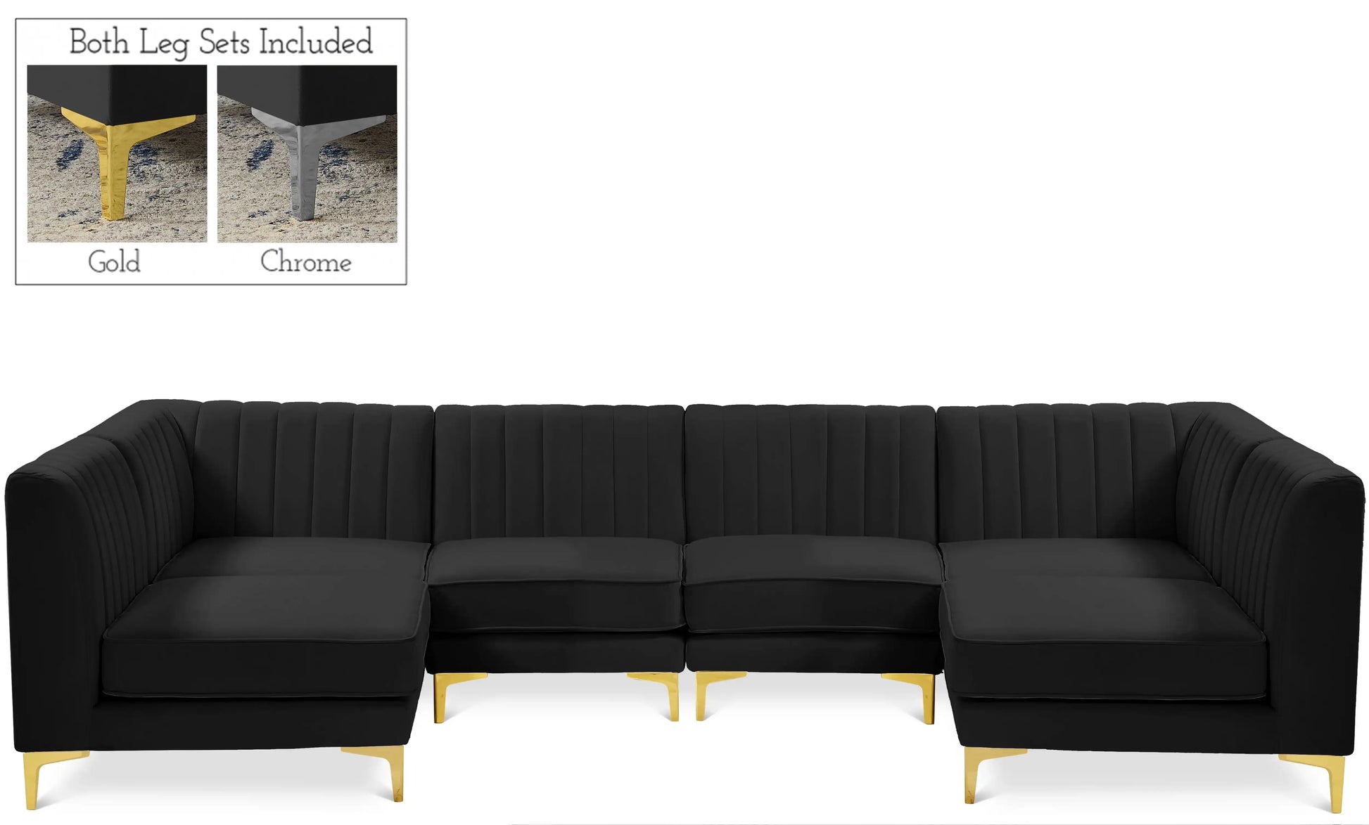 Alina - 6 Piece Modular U-Shaped Sectional - Best Buy Furniture