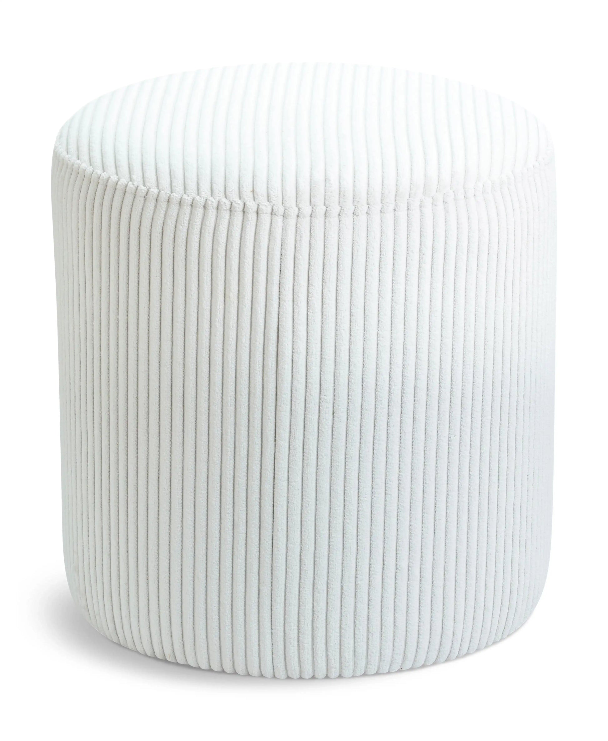 Roy - Round Microsuede Ottoman / Stool - Best Buy Furniture