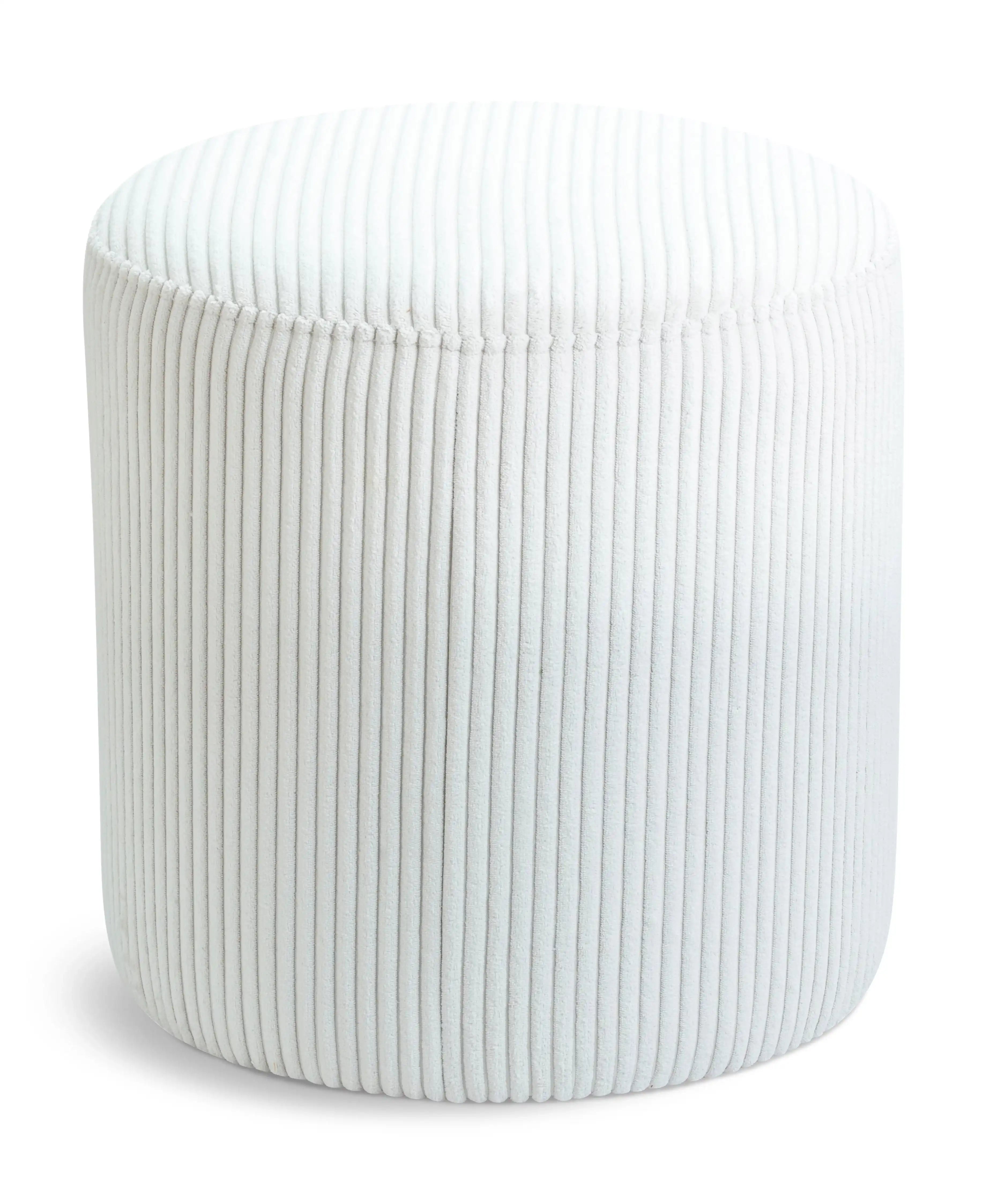 Roy - Round Microsuede Ottoman / Stool - Best Buy Furniture