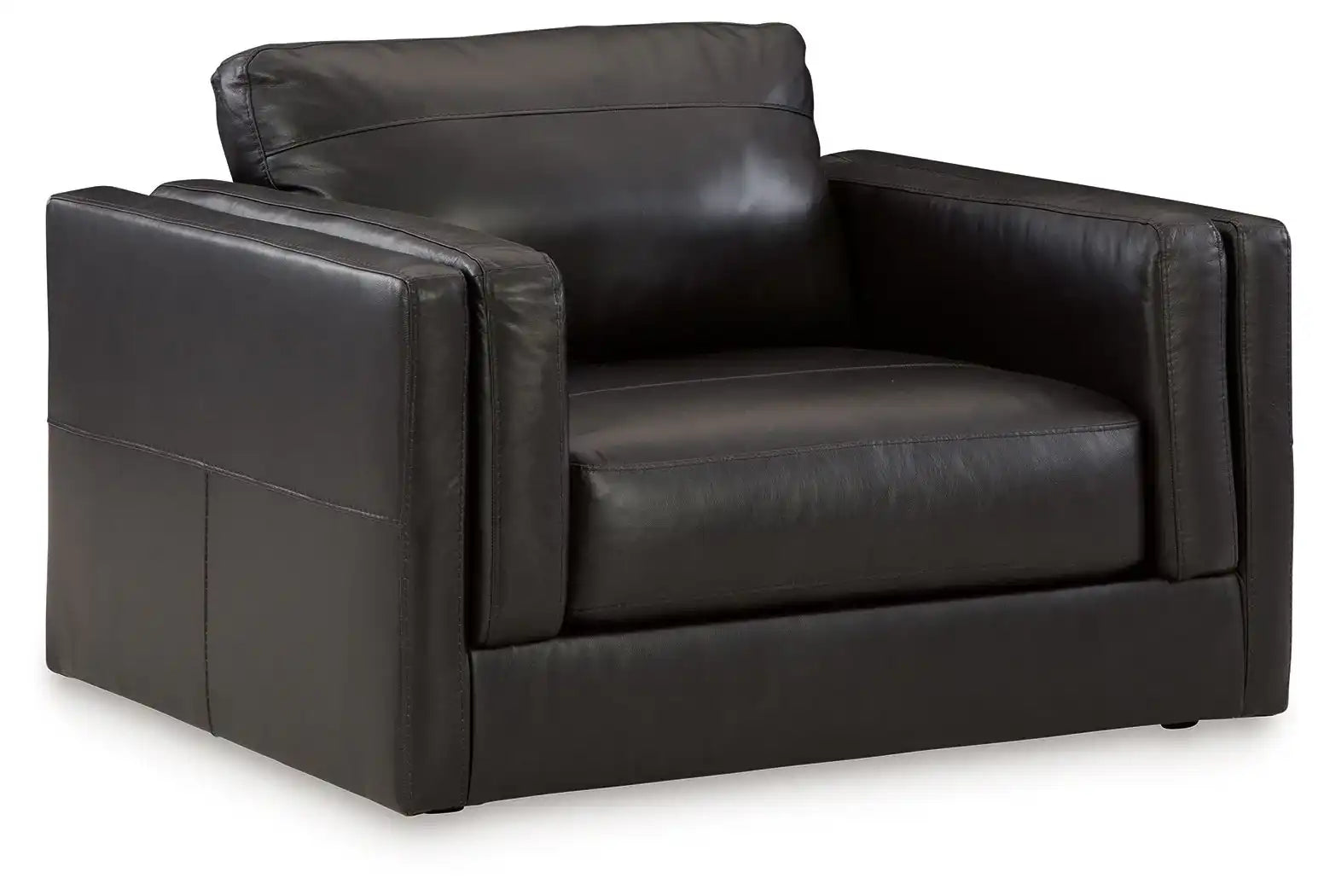 Amiata - Chair And A Half - Onyx - Best Buy Furniture