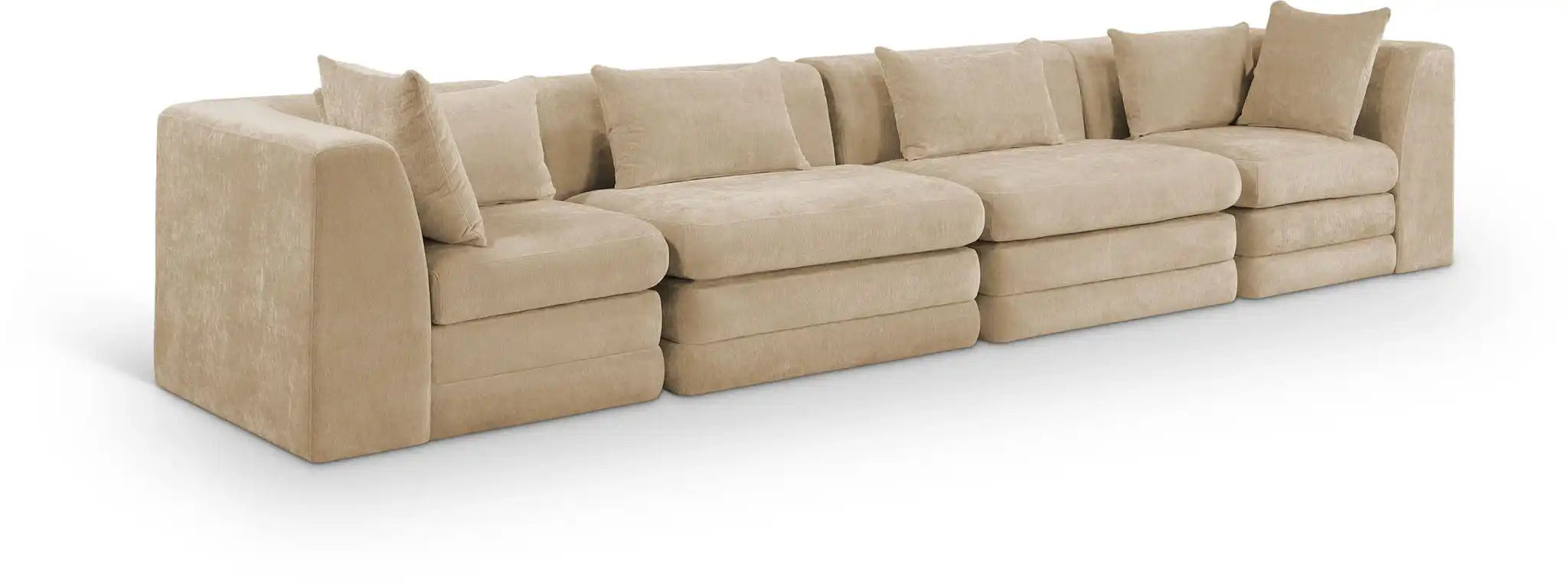 Stellar - 4 Piece Upholstered Modular Sectional - Best Buy Furniture