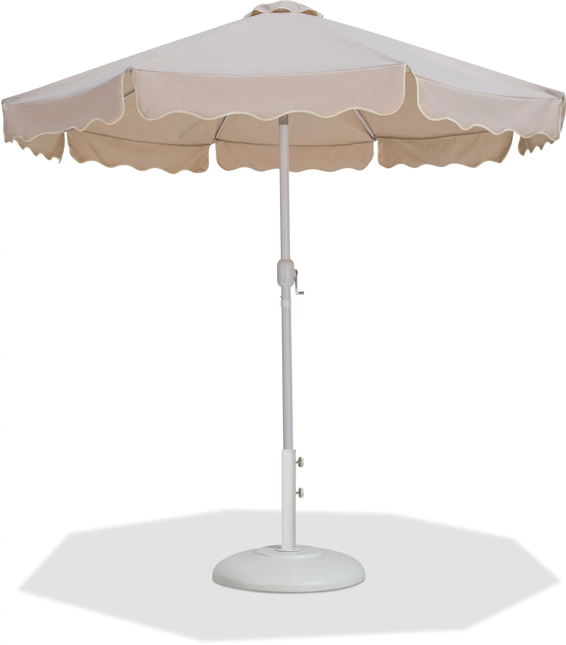 Amalfi - Patio Umbrella - White Base / White Pole - Best Buy Furniture
