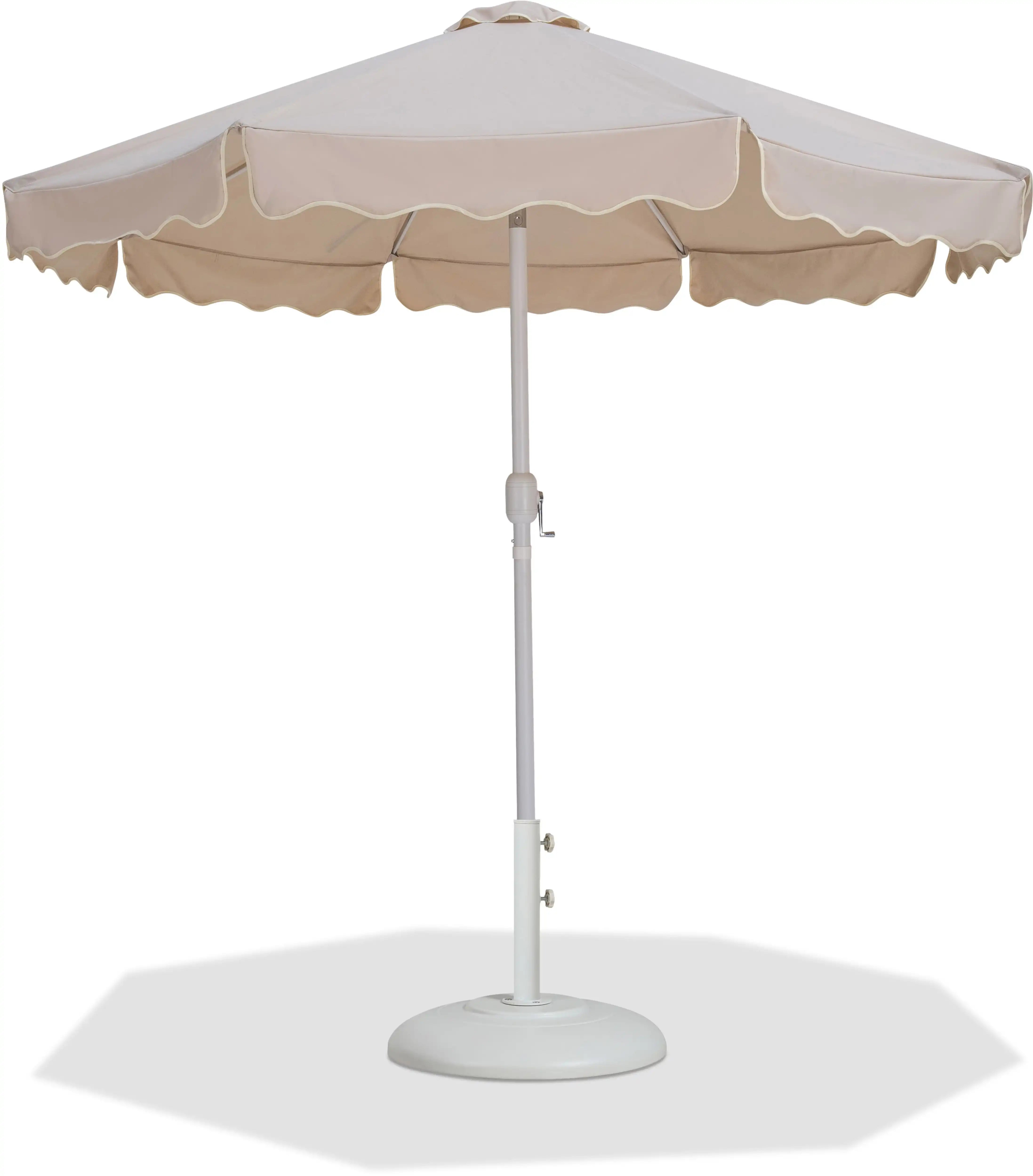 Amalfi - Patio Umbrella - White Base / White Pole - Best Buy Furniture
