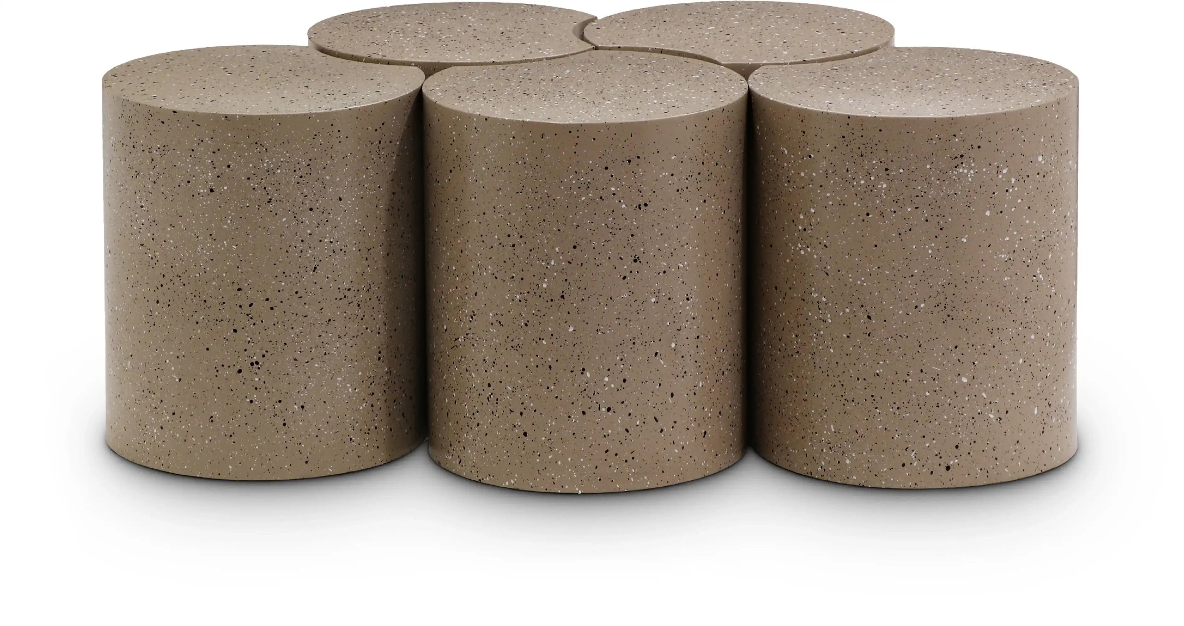 Dimple - 5 Piece Modular Coffee Table - Terazzo Finish - Best Buy Furniture