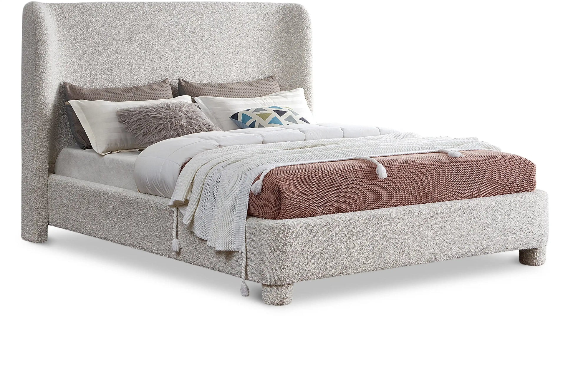 Penny - Boucle Fabric Bed - Best Buy Furniture