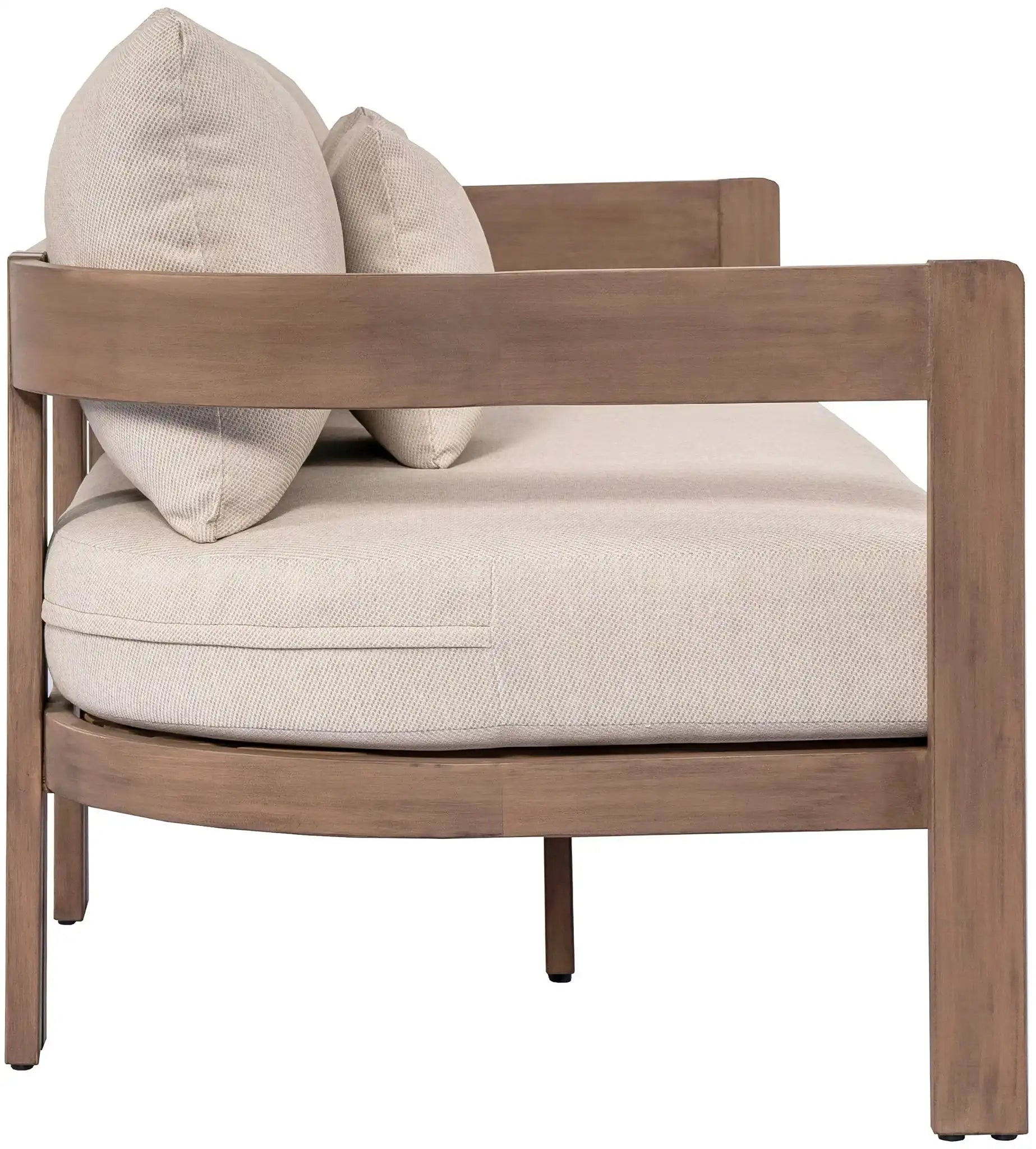 Newport - Water Resistant Fabric 86.75" Upholstered Outdoor Patio Sofa