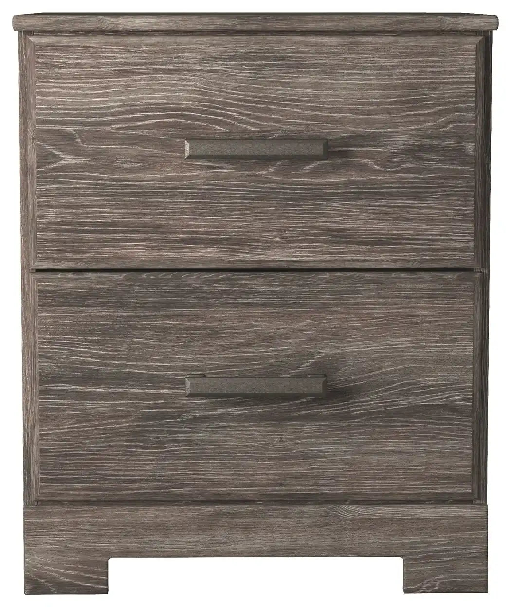 Ralinksi - Two Drawer Night Stand - Gray - Best Buy Furniture