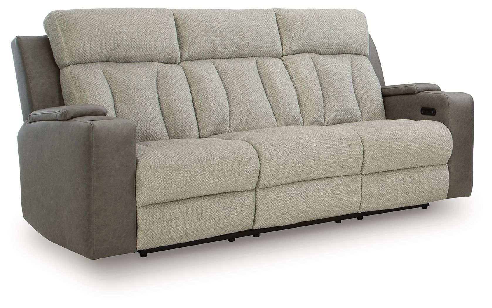 WhipLash - Power Reclining Sofa With Adj Headrest - Sisal - Best Buy Furniture