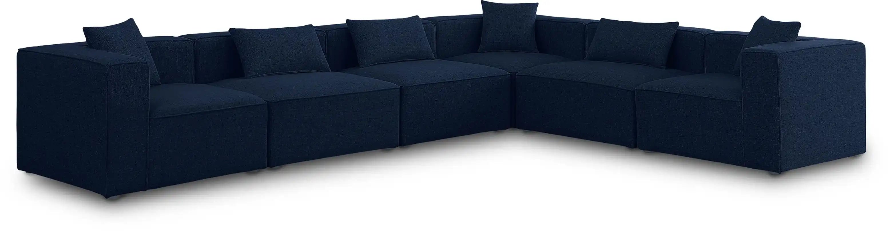 Cube - Linen 6 Piece Modular Corner Sectional - Best Buy Furniture