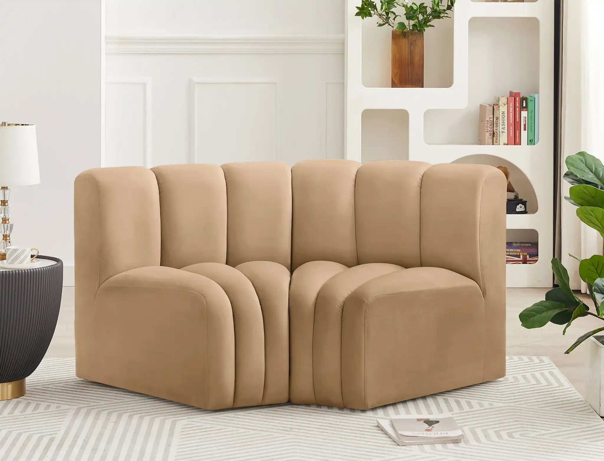 Arc - Velvet 2 Piece Modular Sofa