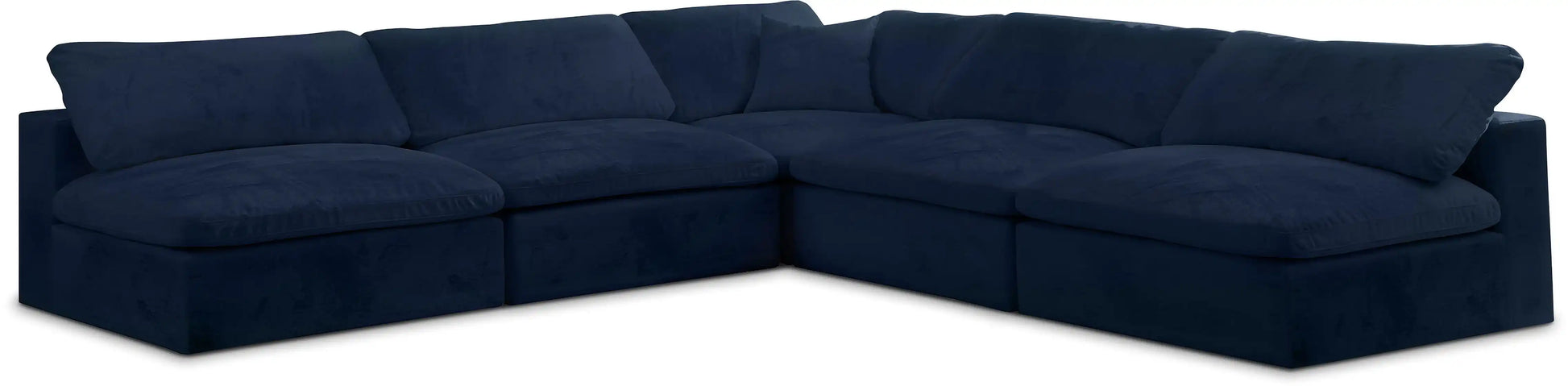 Cozy - 5 Piece Modular Corner Armless Sectional - Best Buy Furniture