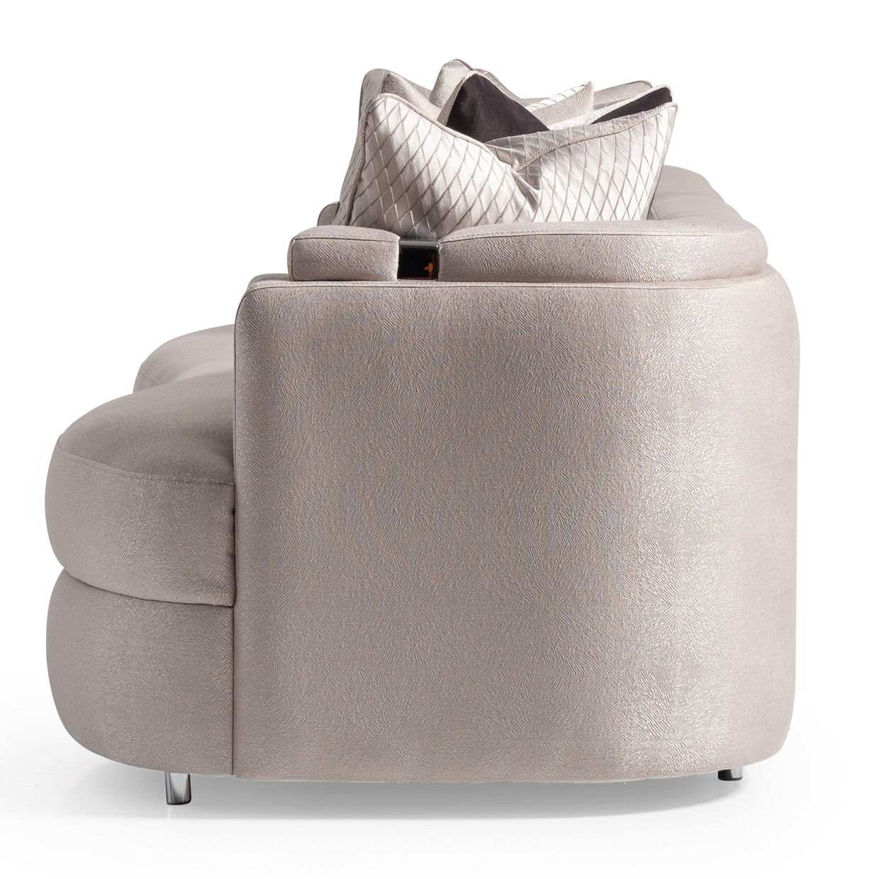 Carmela - Mansion Sofa - Zinc/Silver - Best Buy Furniture