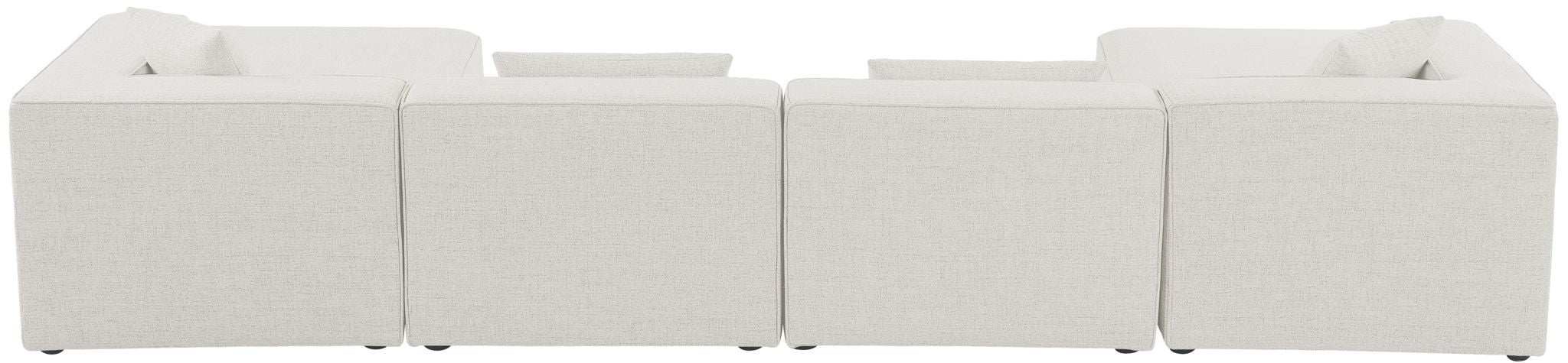 Cube - Linen 6 Piece Modular Double Chaise Sectional