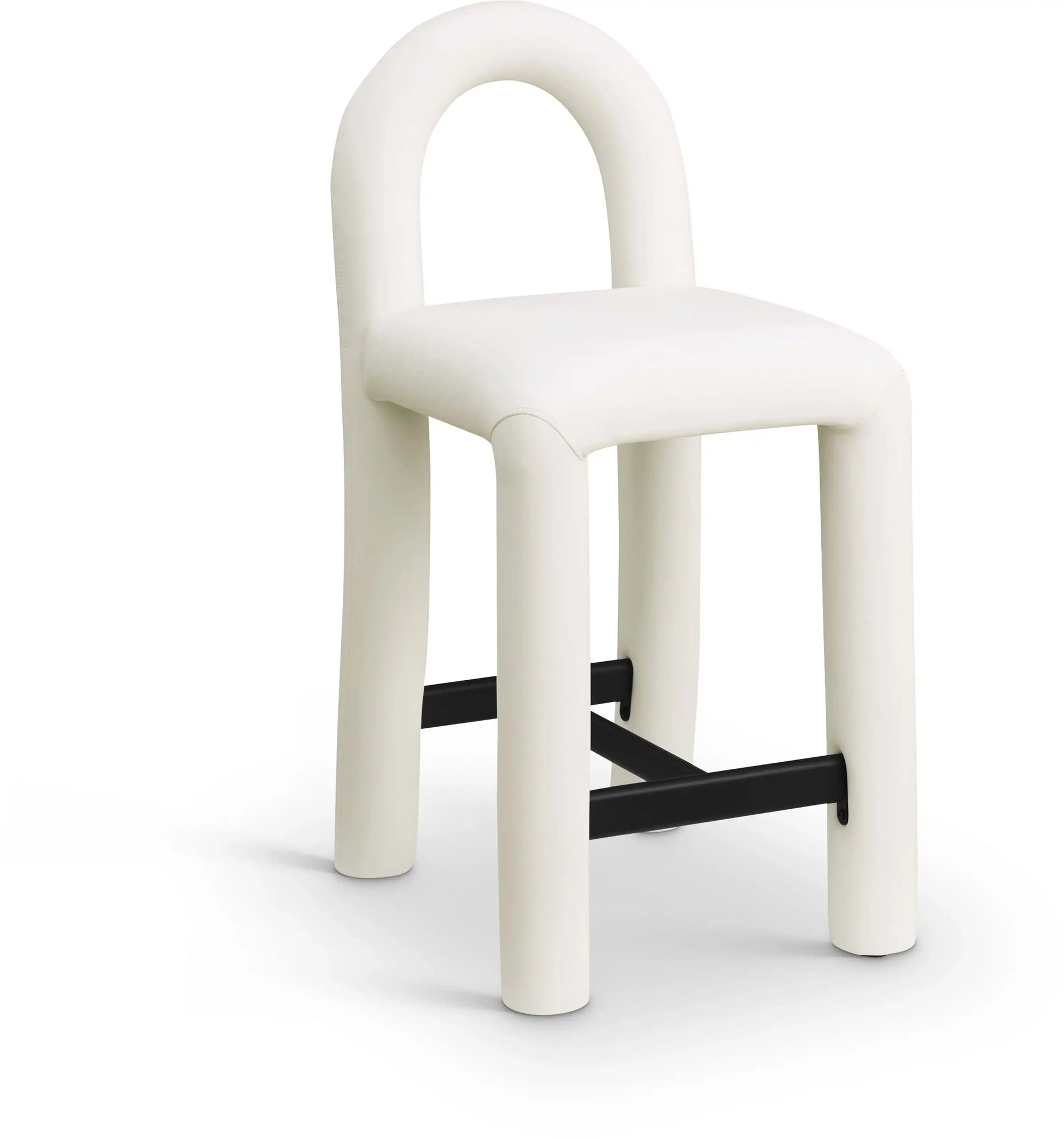 Amari - Faux Leather Stool - Best Buy Furniture