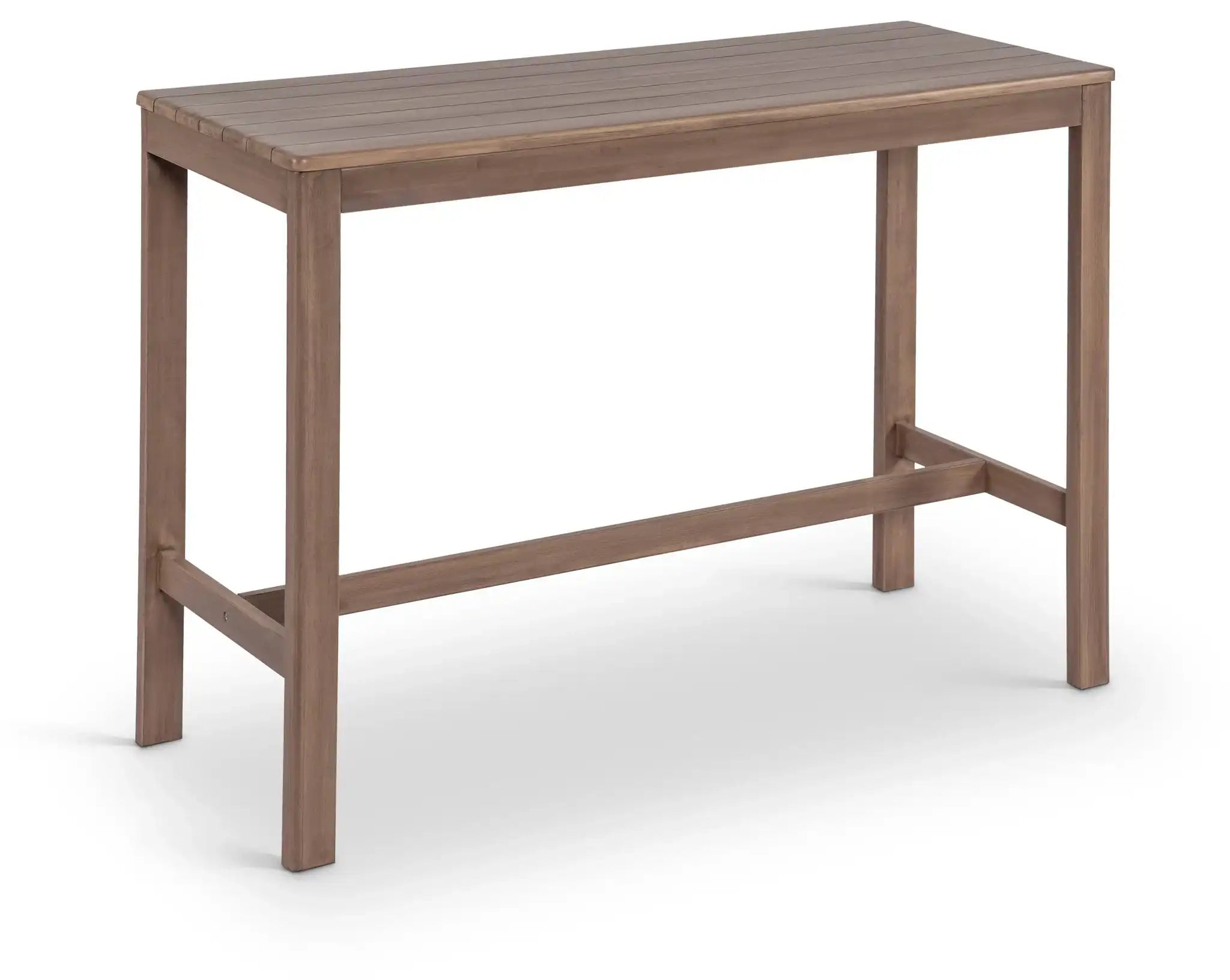 Newport - Acacia Wood Outdoor Patio Bar Table - Best Buy Furniture