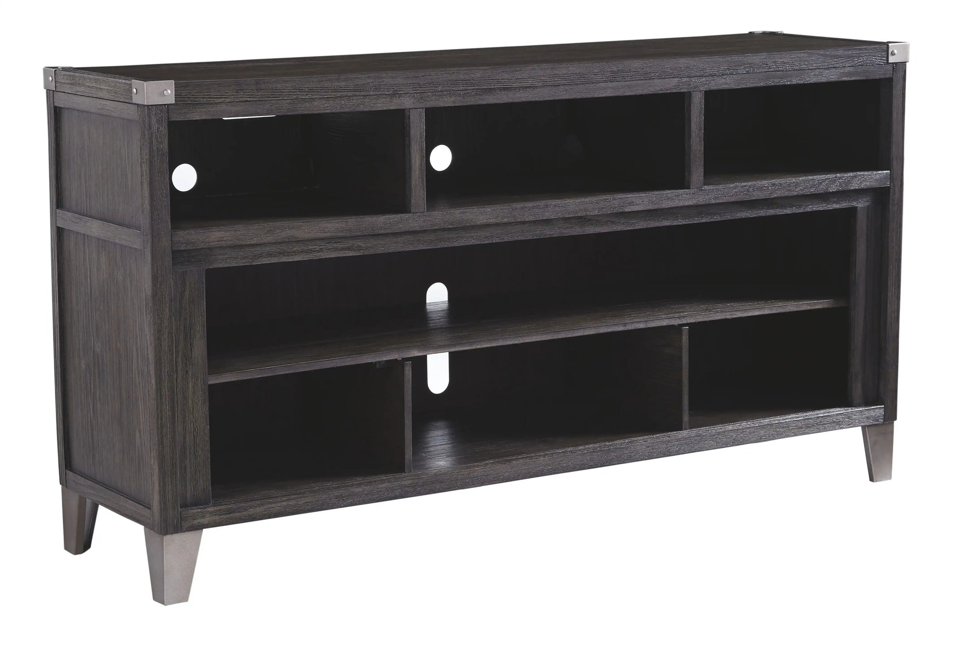 Todoe - LG TV Stand w/Fireplace Option - Gray - Best Buy Furniture