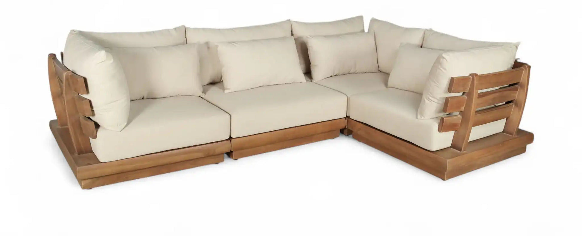 Mirella - 4 Piece Water Resistant Fabric Outdoor Patio Modular Sectional - Best Buy Furniture