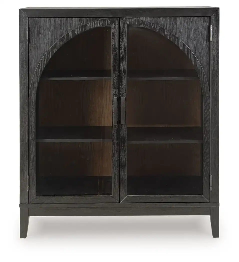 Armenleigh - Bar Cabinet - Black / Brown - Best Buy Furniture