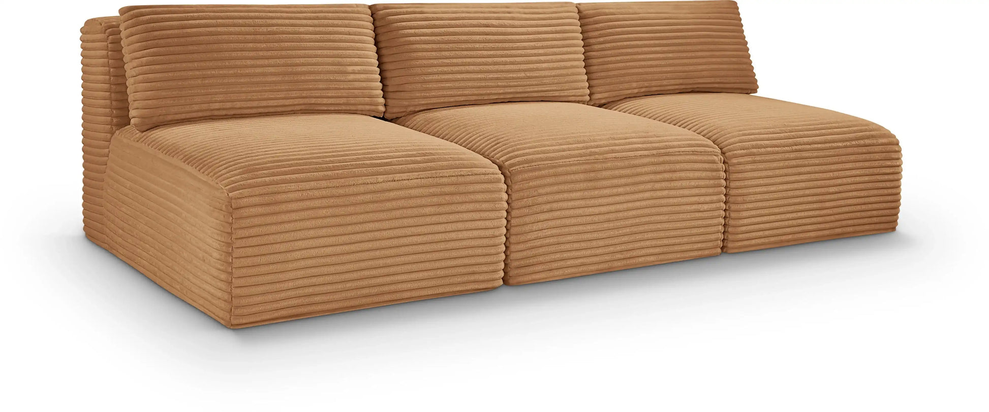 Shaggy - Fabric 3 Seat Modular Armless Sofa - Best Buy Furniture
